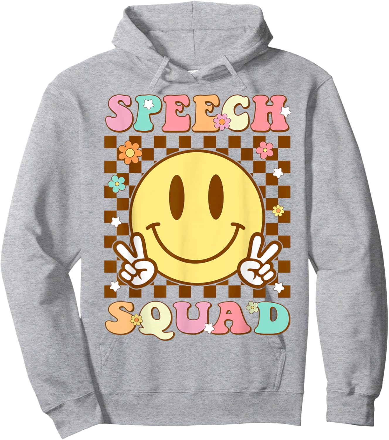 Funny Speech Squad Speech Language Pathologist SLP Therapist Hoodie - Hoodie | Ash