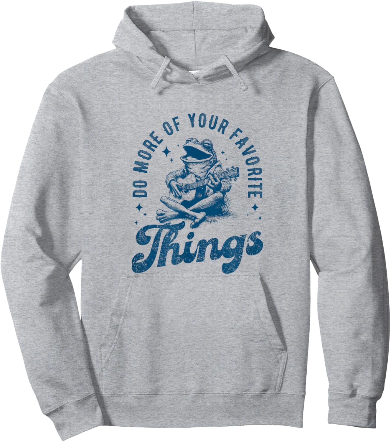 Frog Playing Guitar, Singing:Do More of Your Favorite Things Hoodie - Hoodie | Ash