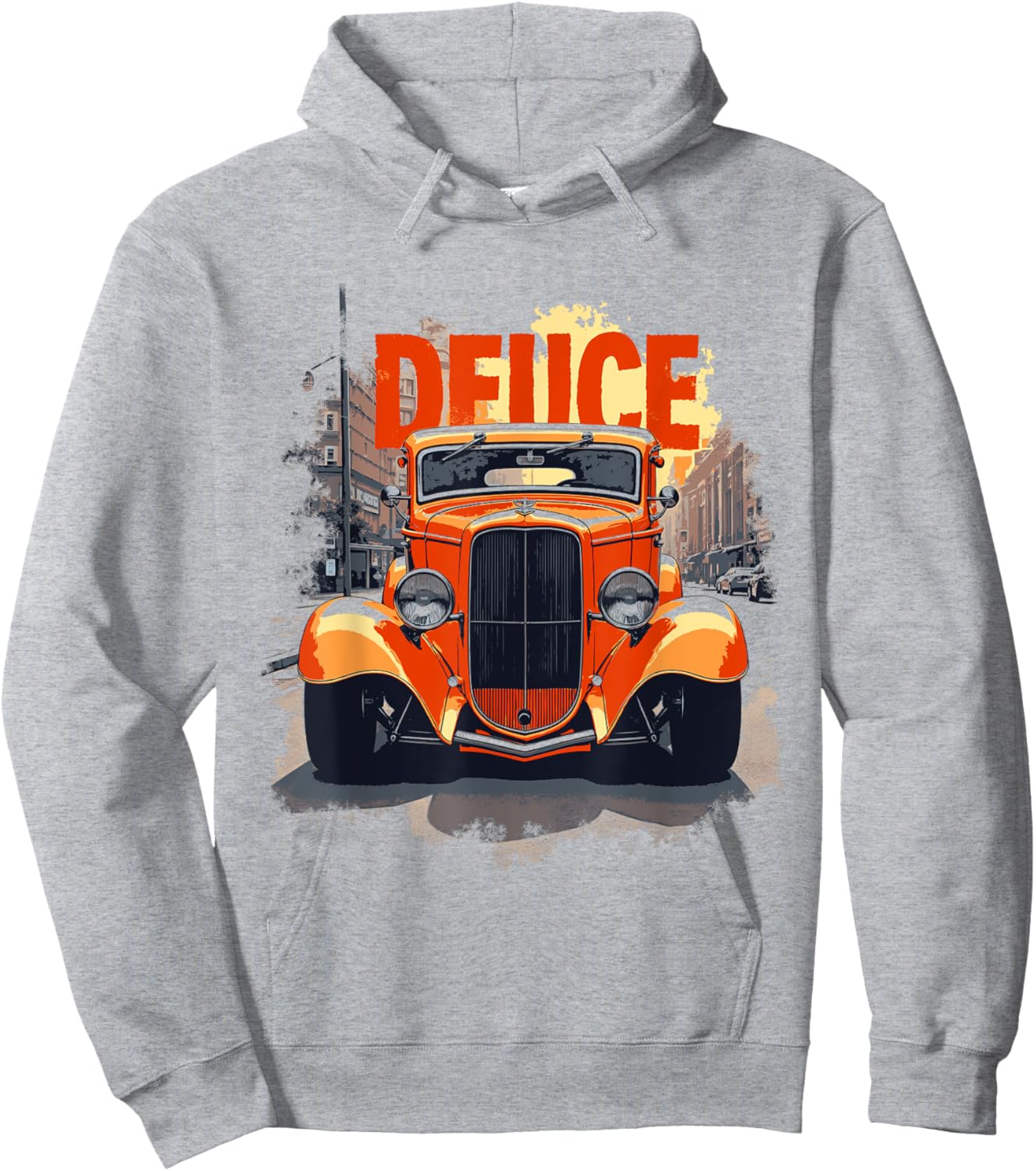 32 Deuce Coupe American Classic 3 Window Street Hot Rod Hoodie - Hoodie | Ash