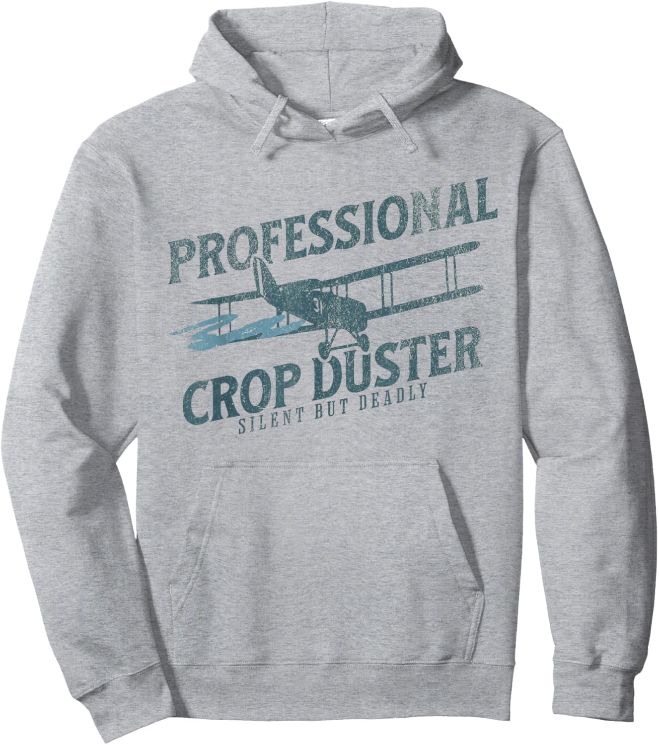 Funny Fart Joke - Professional Crop Duster Hoodie - Hoodie | Ash