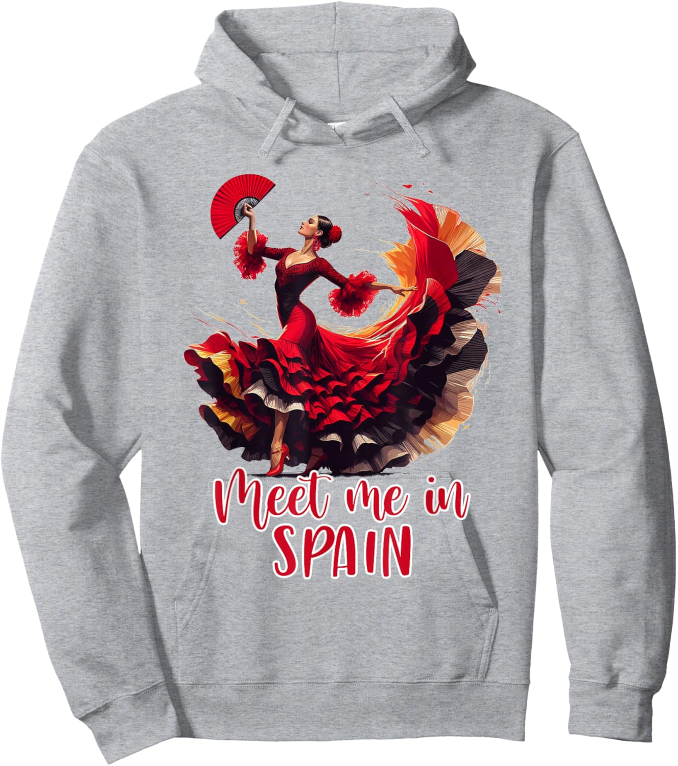 Flamenco Queen Spanish Dancing Lover Meet Me In Spain Hoodie - Hoodie | Ash