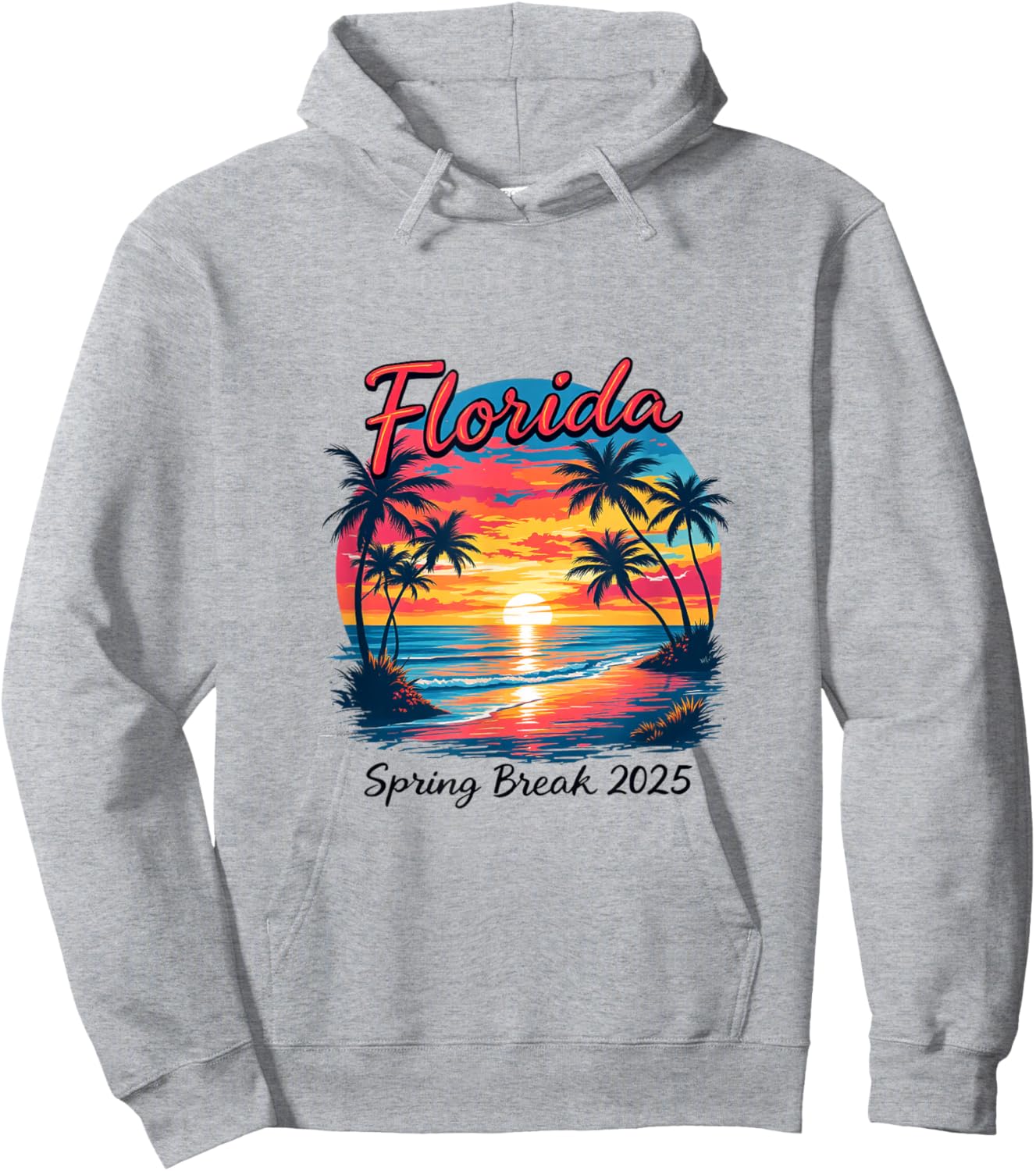 Florida Spring Break 2025 Hoodie - Hoodie | Ash