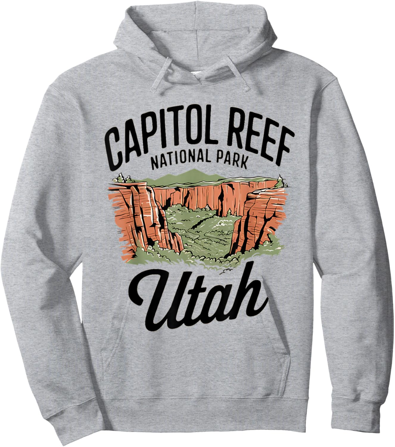 Stunning Utah Capitol Reef National Park Hoodie - Hoodie | Ash