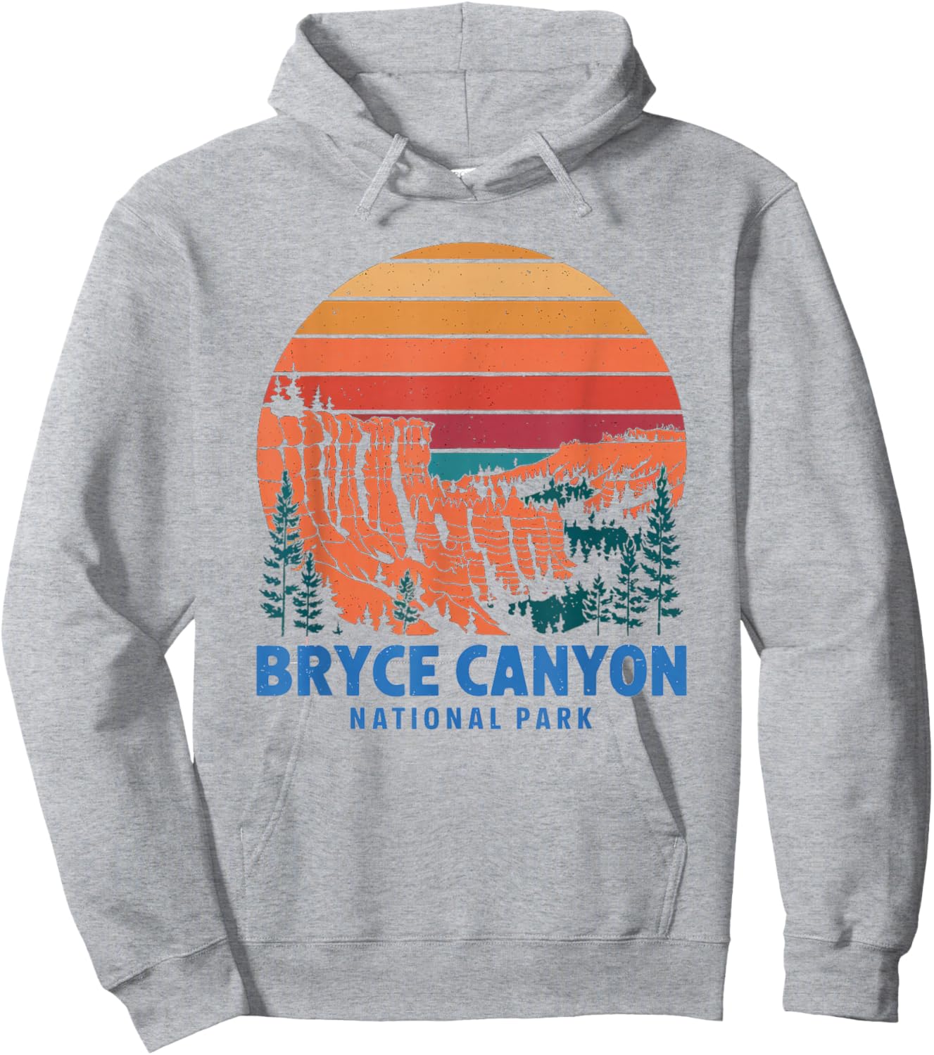 Vintage Hiking Bryce Canyon Bryce Canyon National Park Hoodie - Hoodie | Ash