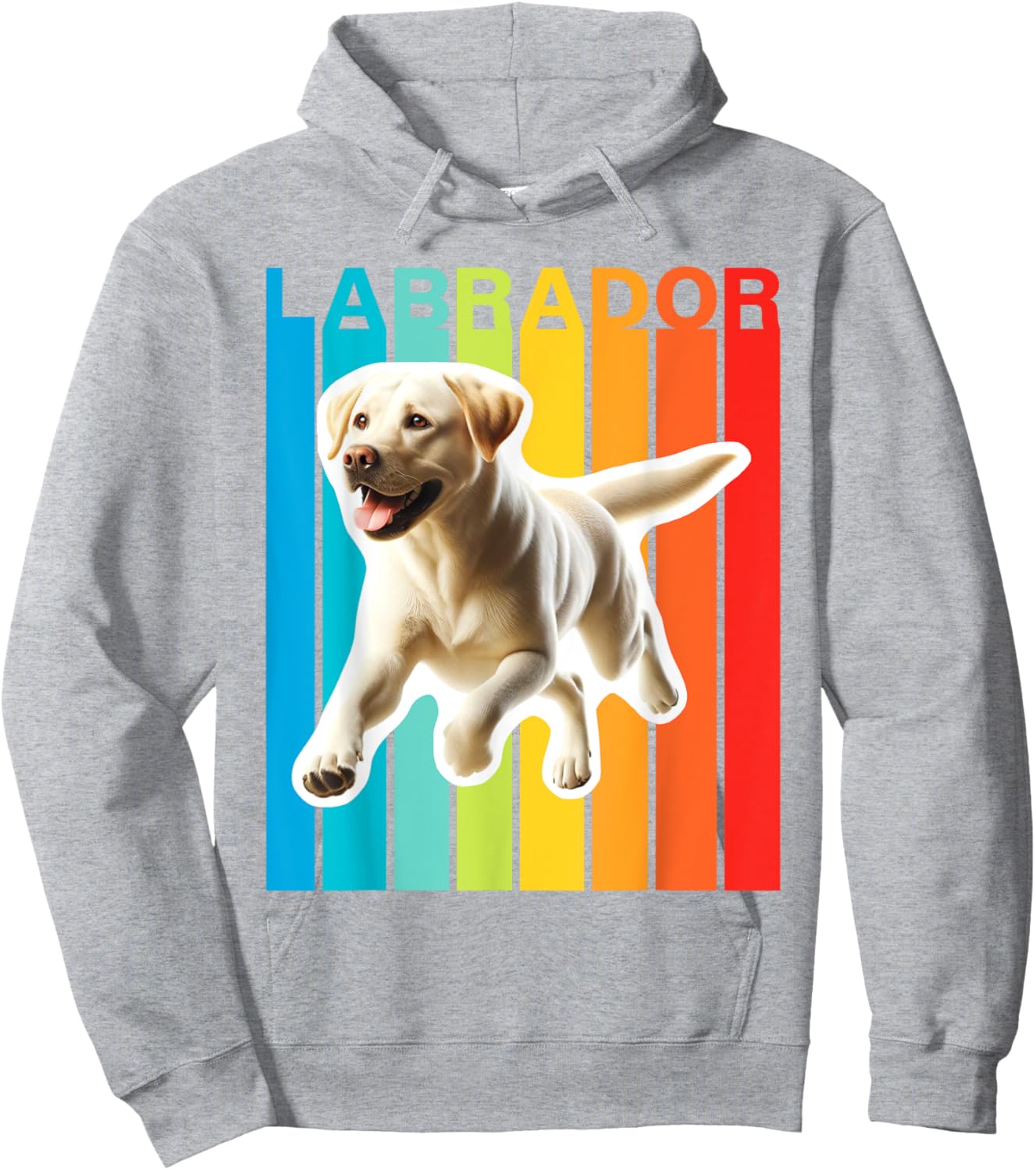 Colorful Labrador Retriever Hoodie - Hoodie | Ash