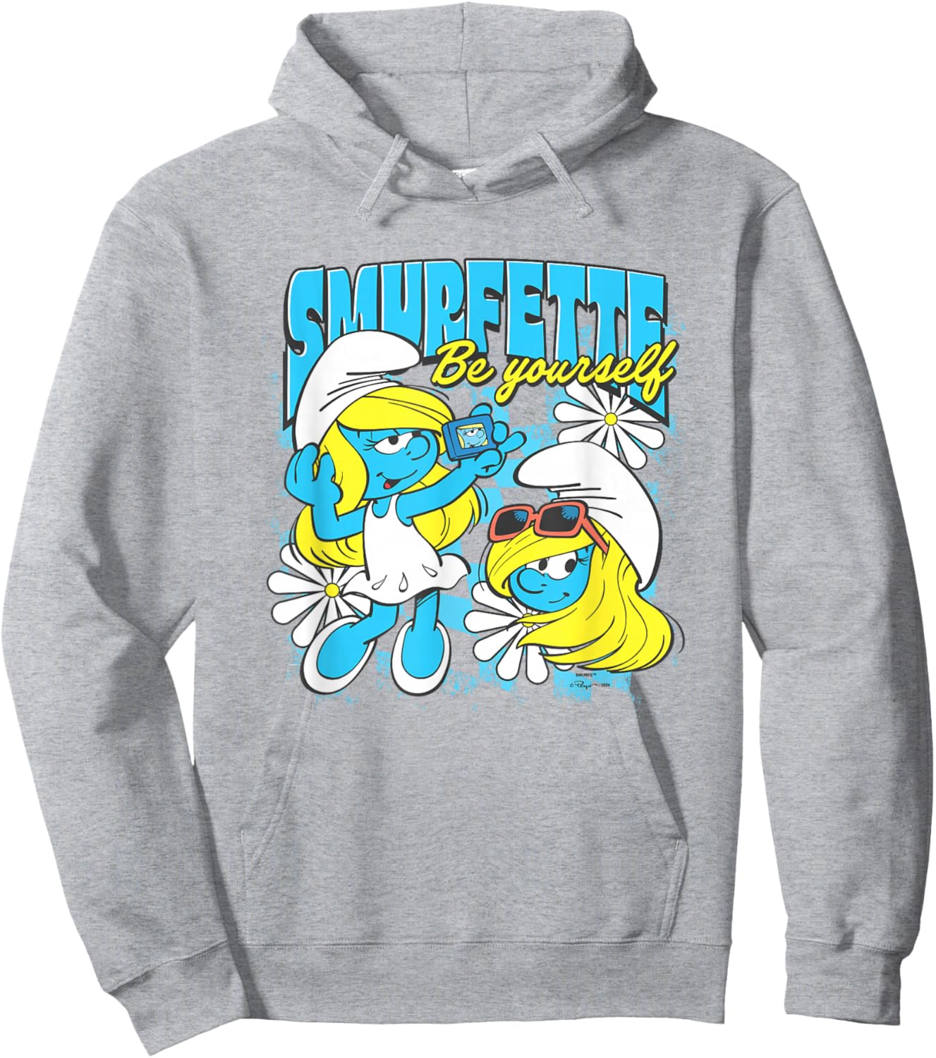 The Smurfs Smurfette Be Yourself Sassy Shot Hoodie - Hoodie | Ash