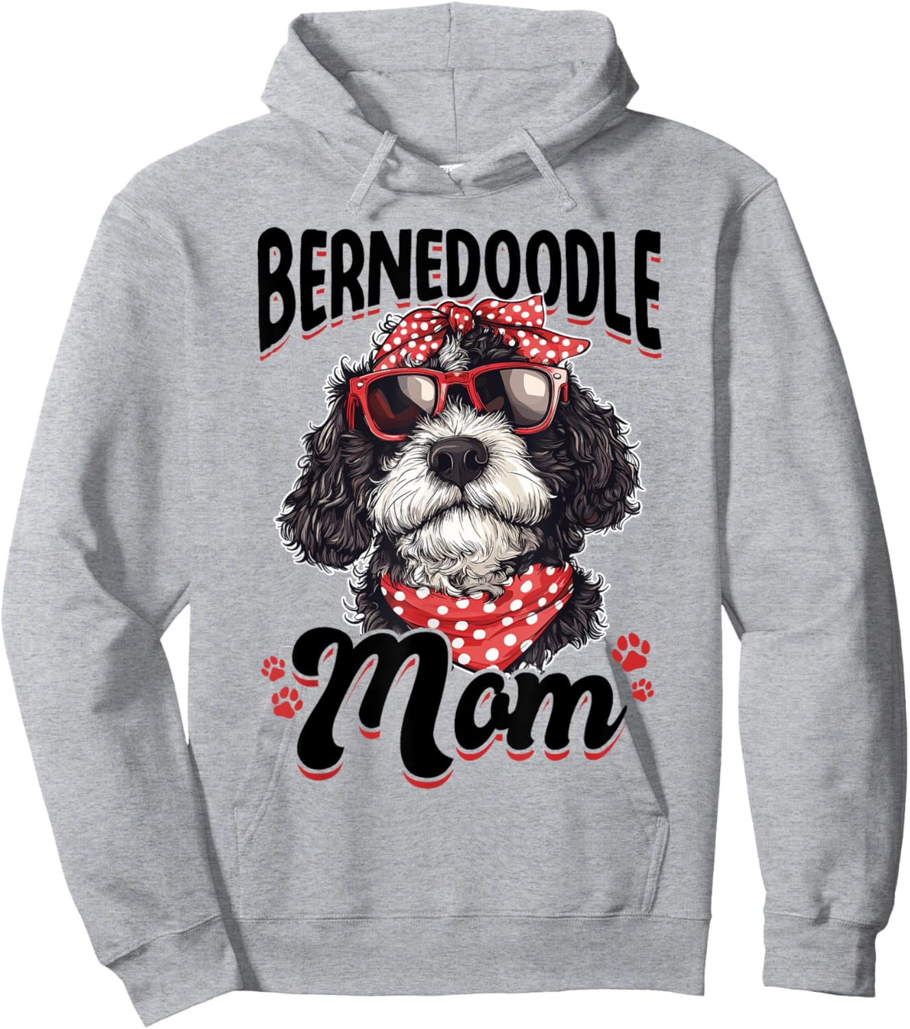 Bernedoodle Dog Breed Bernedoodle Mom Women Kids Hoodie - Hoodie | Ash