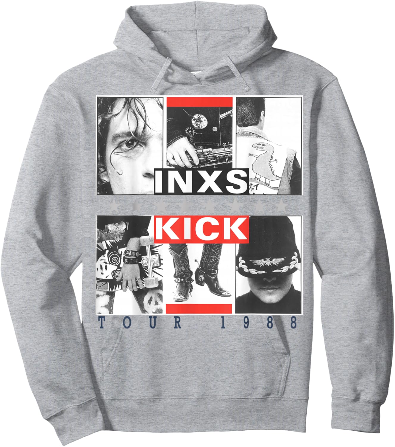INXS – Kick Inner Cover Hoodie - Hoodie | Ash