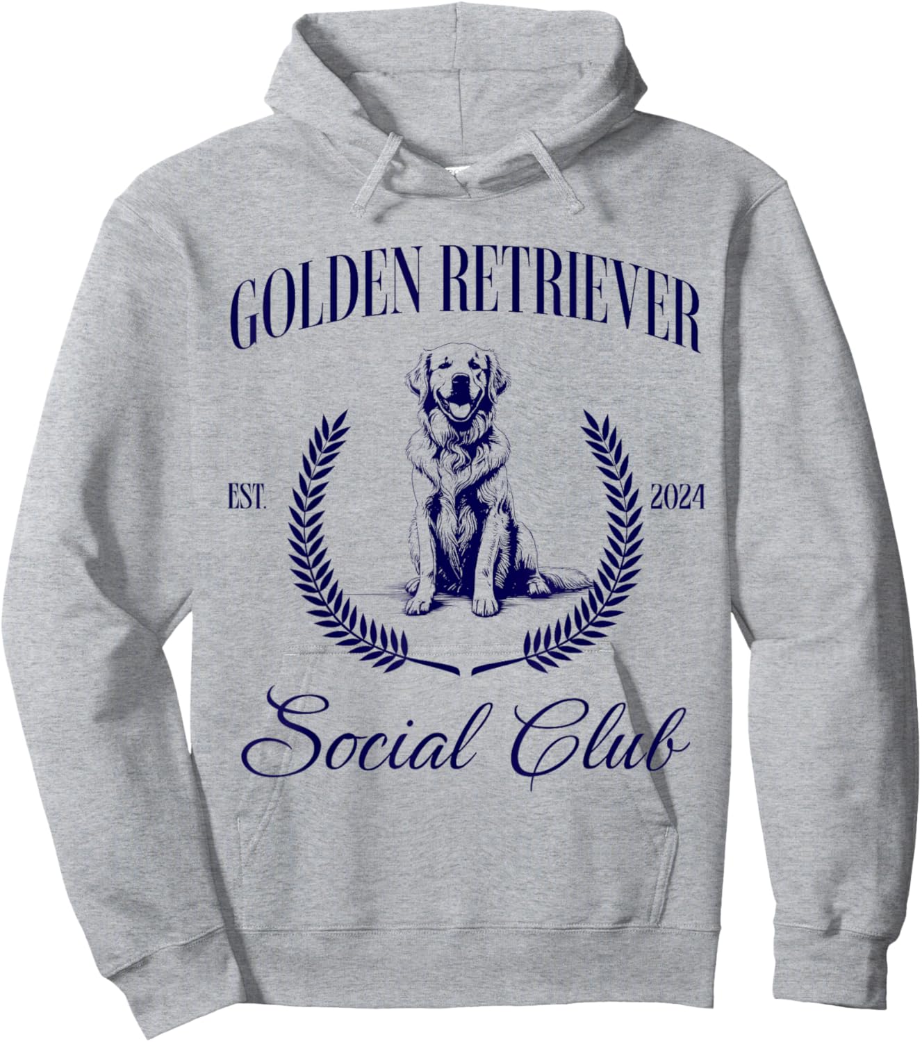 Golden Retriever Social Club Women Dog Mom Hoodie - Hoodie | Ash