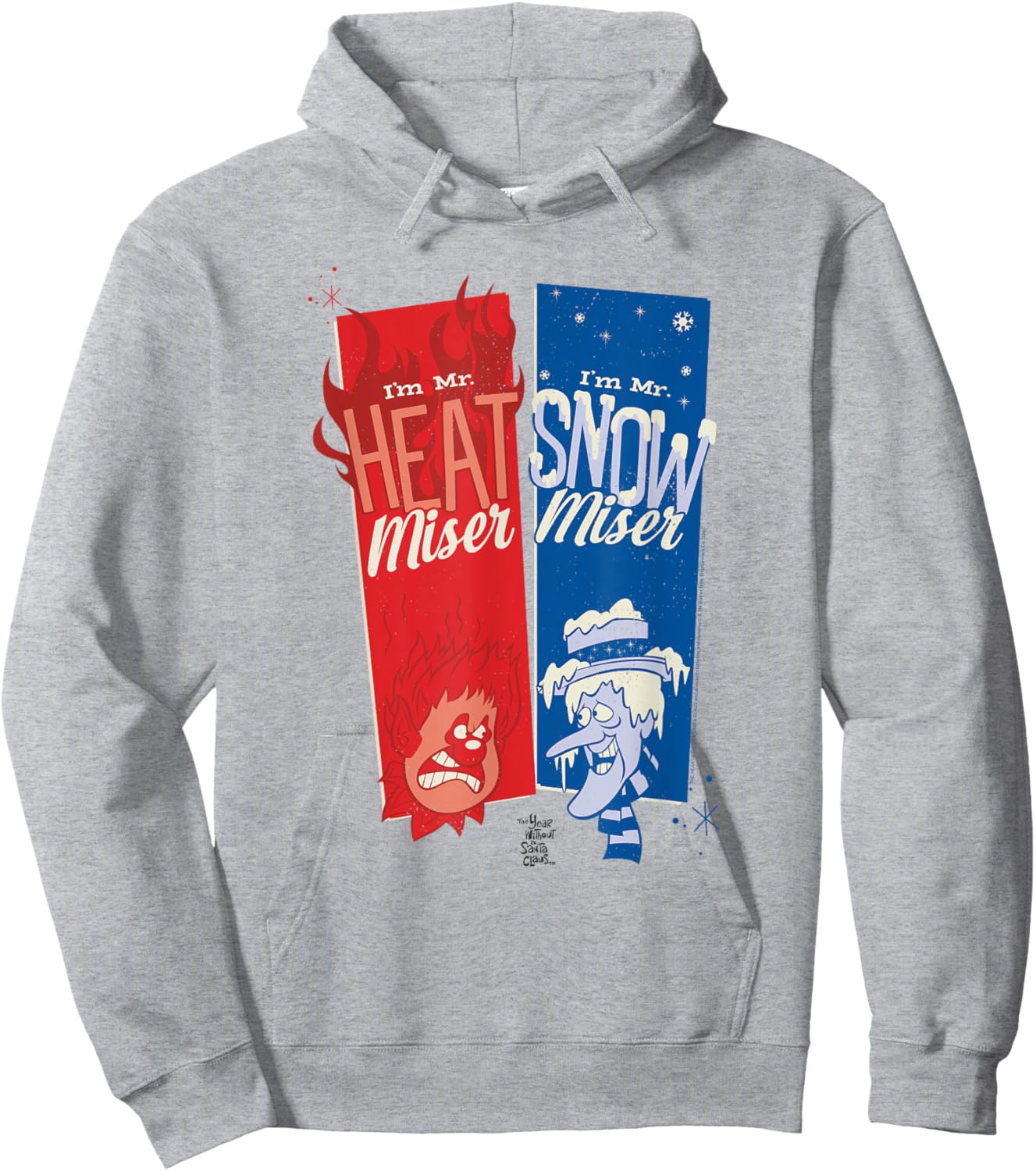 Year Without a Santa Claus Heat Snow Miser Christmas Hoodie - Hoodie | Ash
