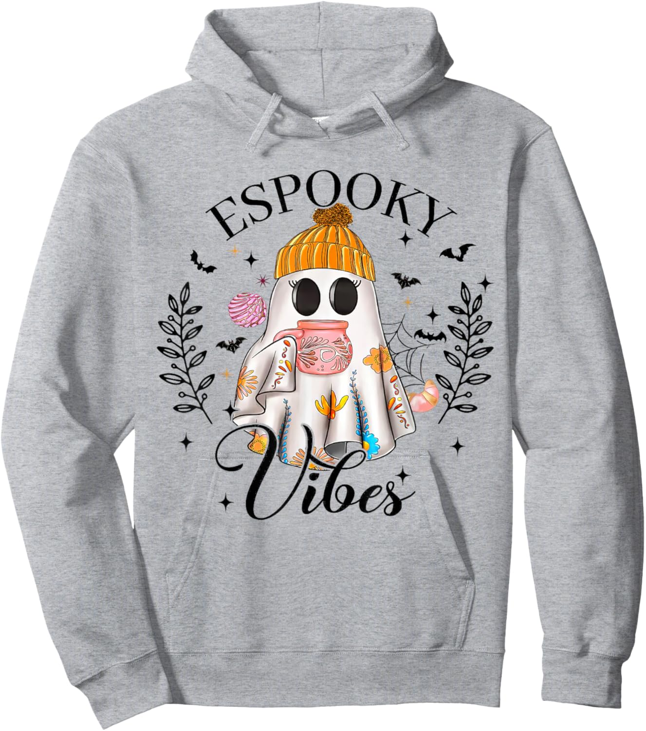 Mexican Ghost, Espooky Vibes, Espooky Season, Spooky Conchas Hoodie - Hoodie | Ash