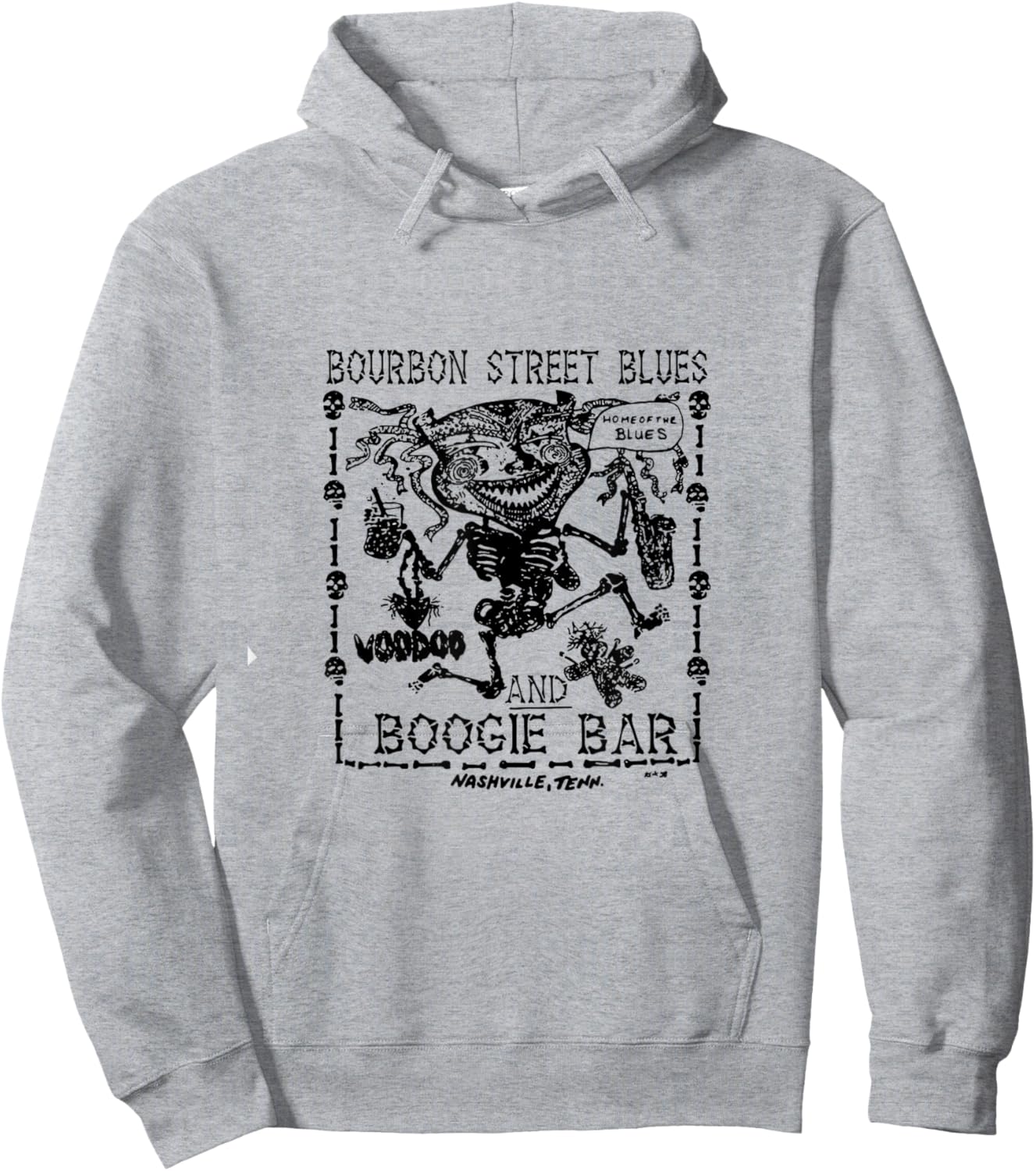 Voodoo Man Logo (Black) Hoodie - Hoodie | Ash