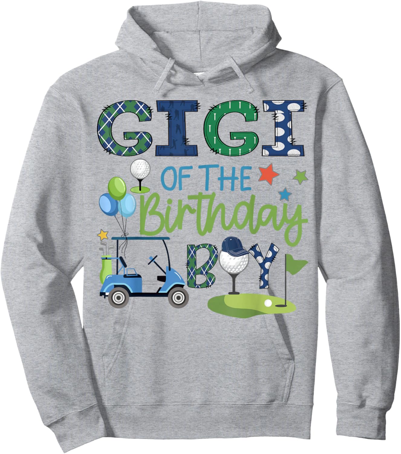 Gigi Of The Birthday Boy Hole in One Golf Sport Hoodie - Hoodie | Ash