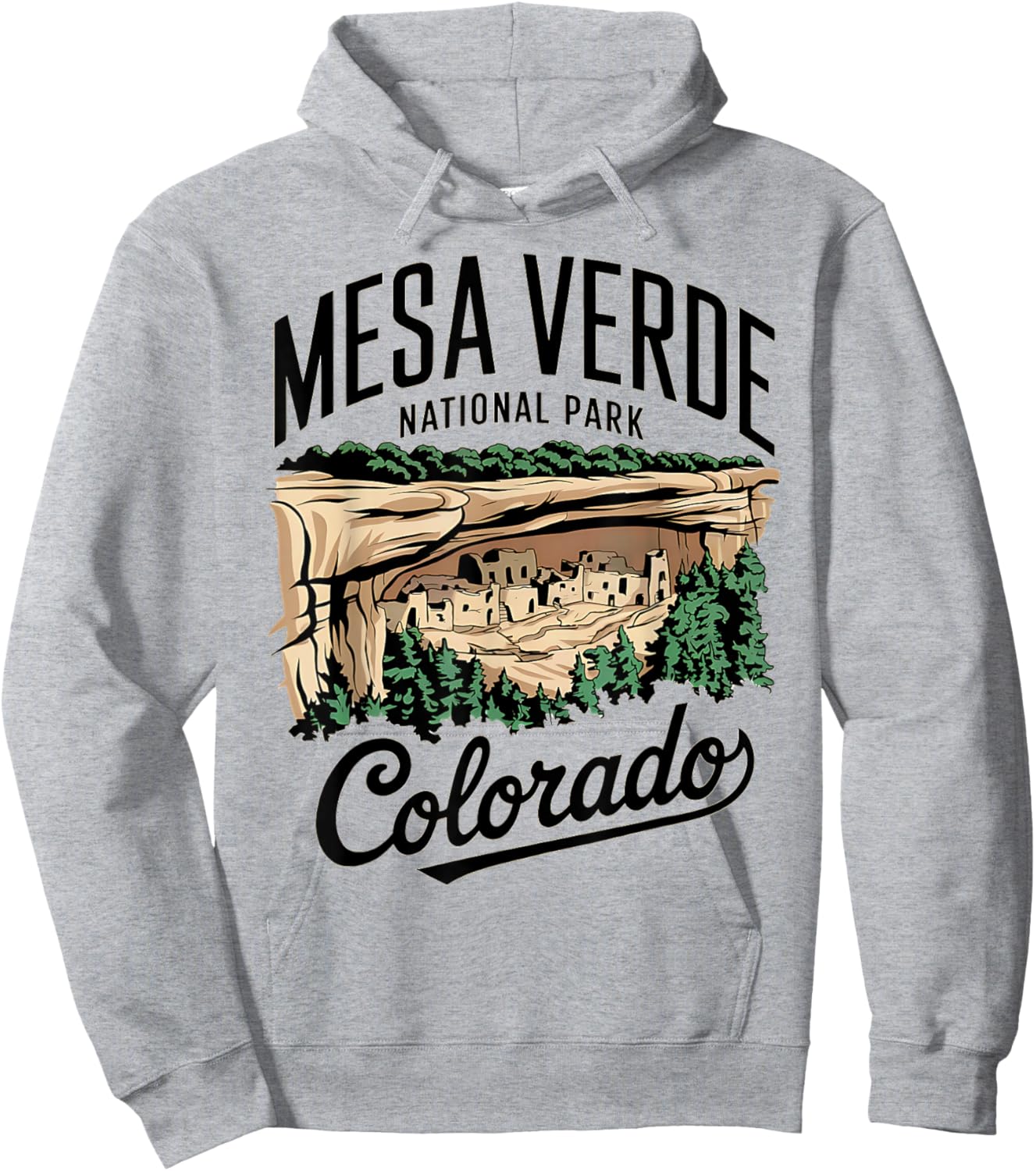 Explore Mesa Verde National Park Colorado Hoodie - Hoodie | Ash