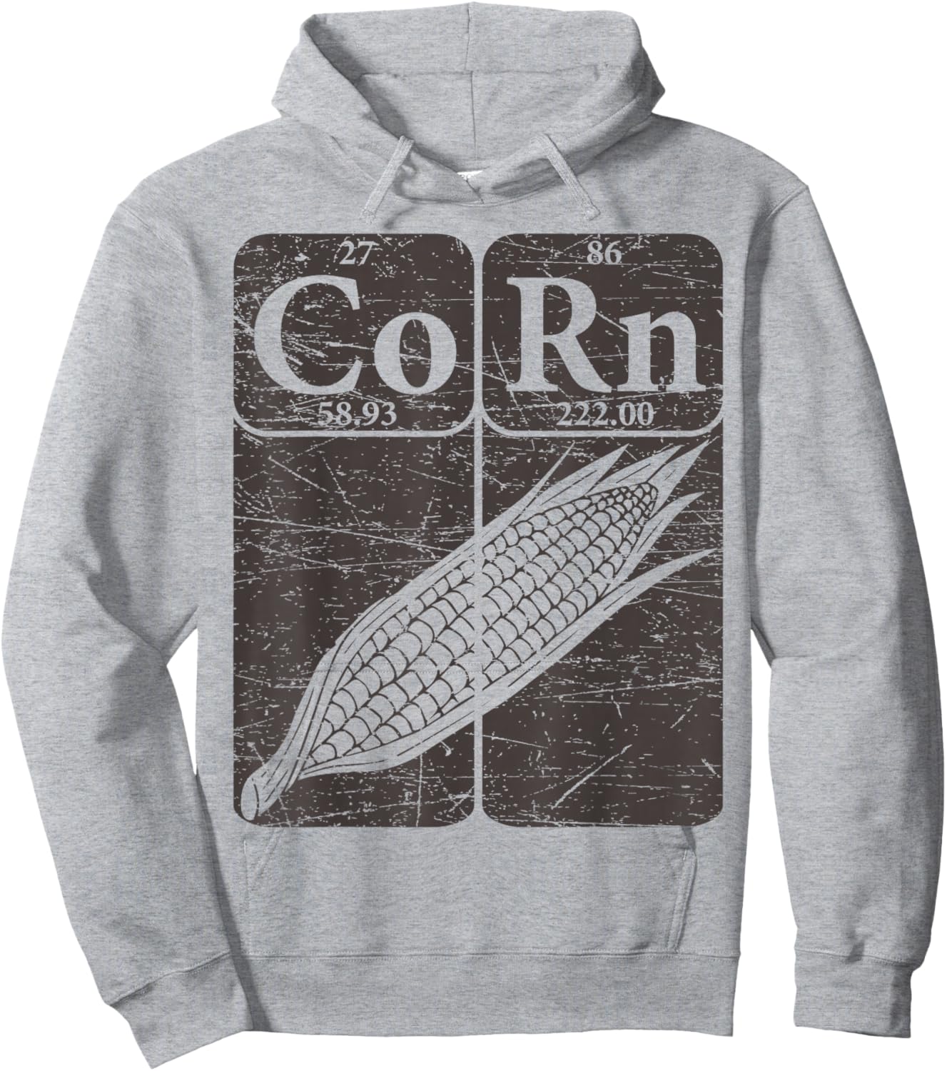 Corn Periodic Table Elements Corn Lover Retro Sweet Corn Hoodie - Hoodie | Ash