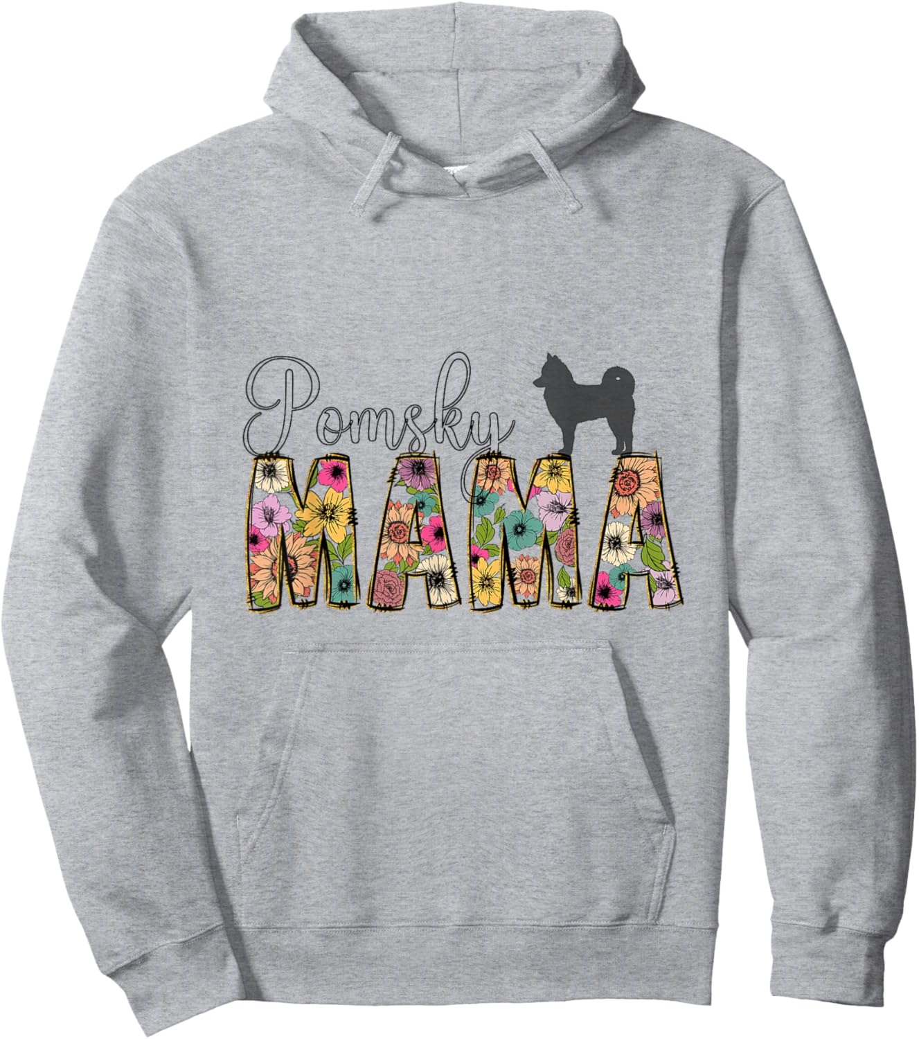 Pomsky Dog Hoodie - Hoodie | Ash