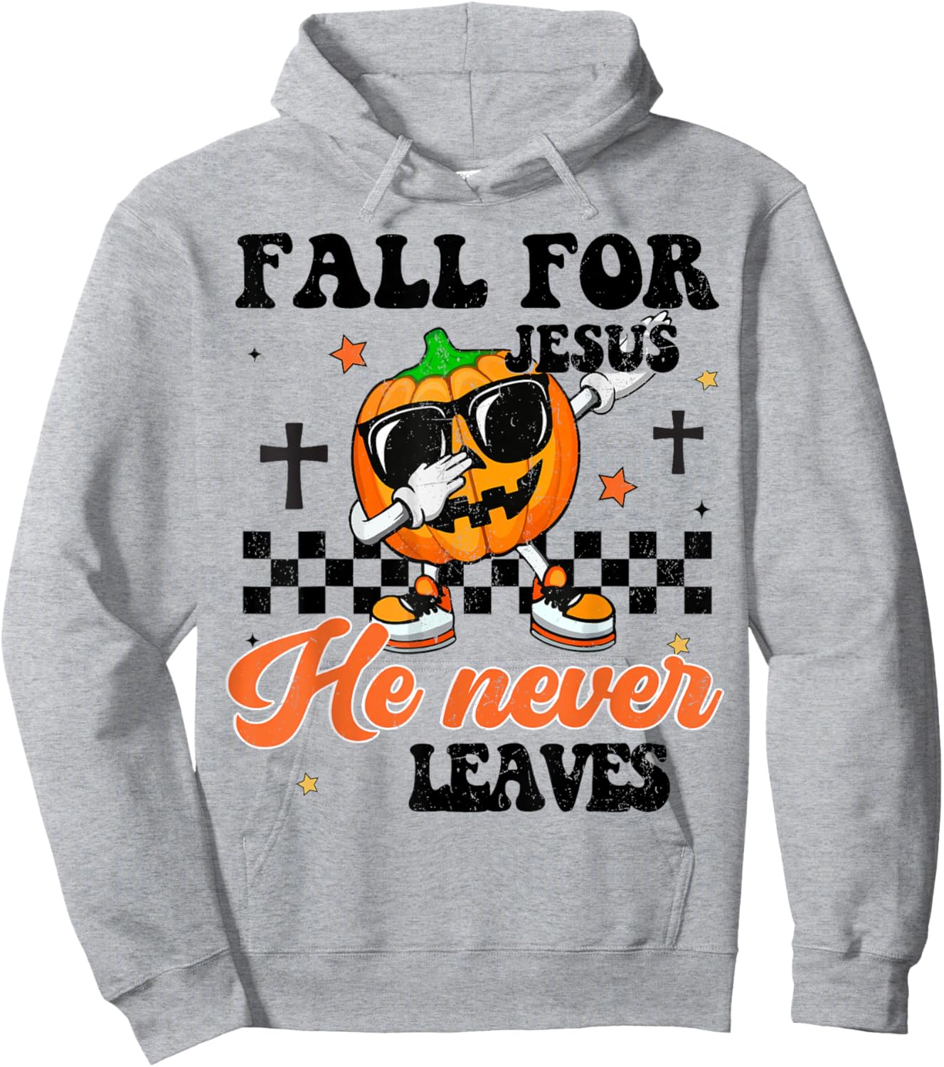 Fall Jesus He Never Leave Toddler Boy Christian Thanksgiving Hoodie - Hoodie | Ash