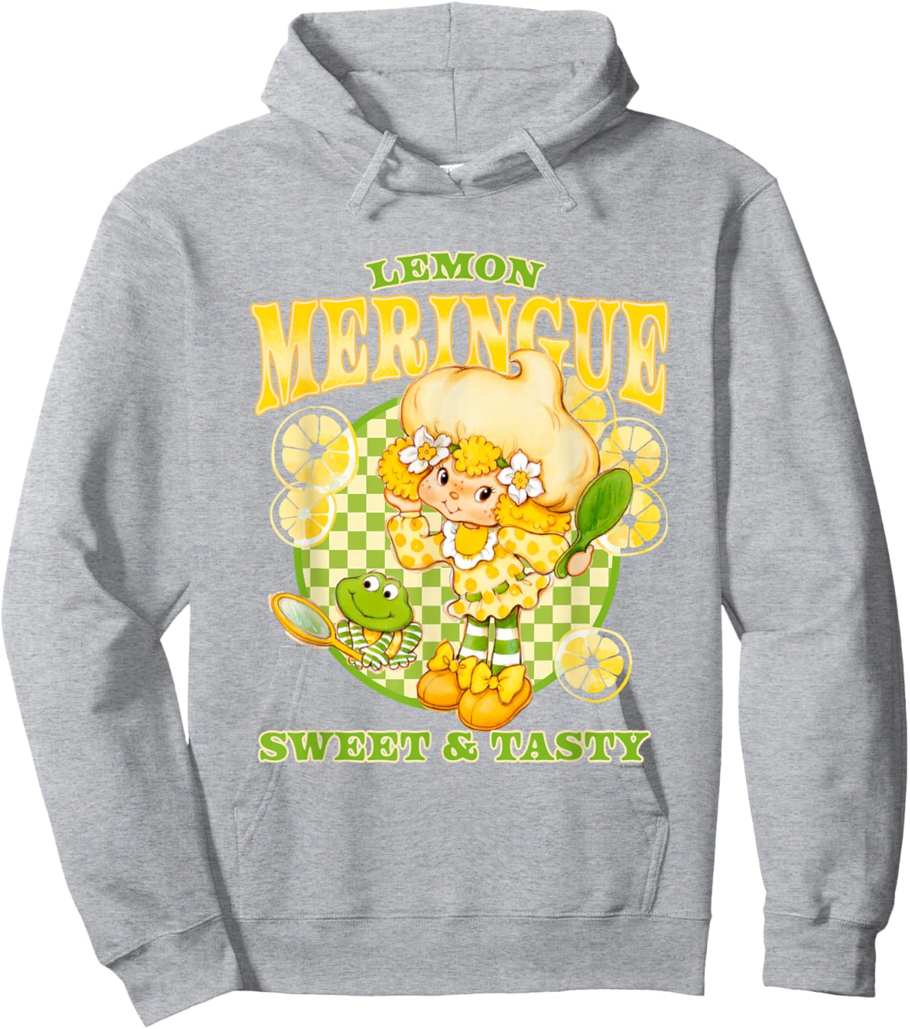 Strawberry Shortcake Lemon Meringue Sweet & Tasty Retro Logo Hoodie - Hoodie | Ash