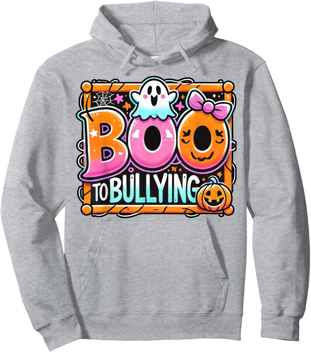 Boo To Bullying Shirt Unity Day Cute Ghost Halloween Hoodie - Hoodie | Ash