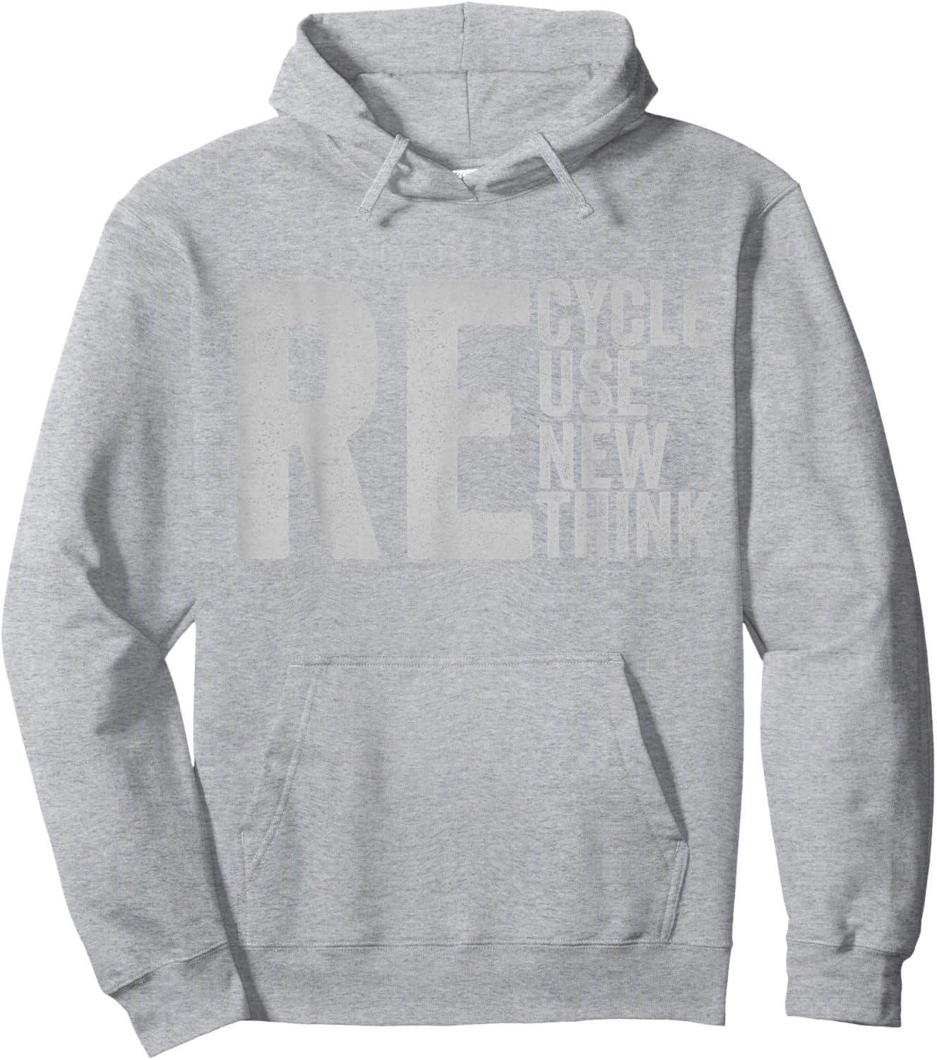 Recycle Reuse Renew Rethink Earth Day Environmental Activism Hoodie - Hoodie | Ash