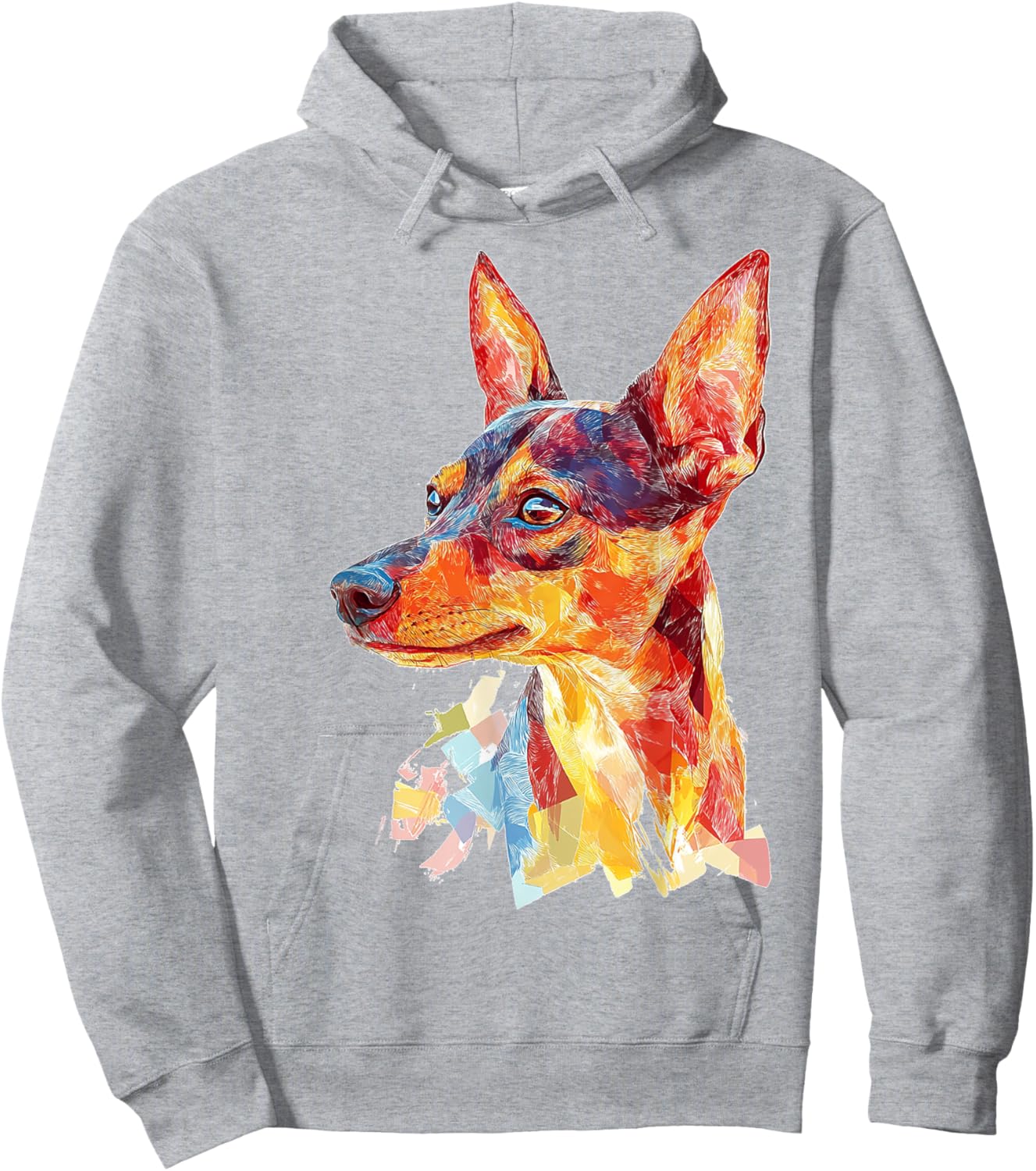 Miniature Pinscher Dog Pet Colorful Miniature Pinscher Women Kids Hoodie - Hoodie | Ash