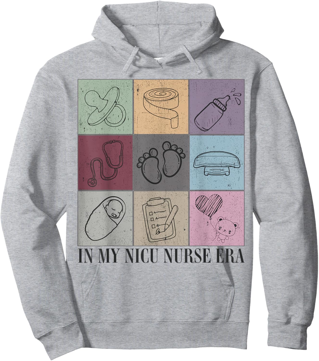 Neonental Intensive Care Unit In My Nicu Nurse Era Hoodie - Hoodie | Ash