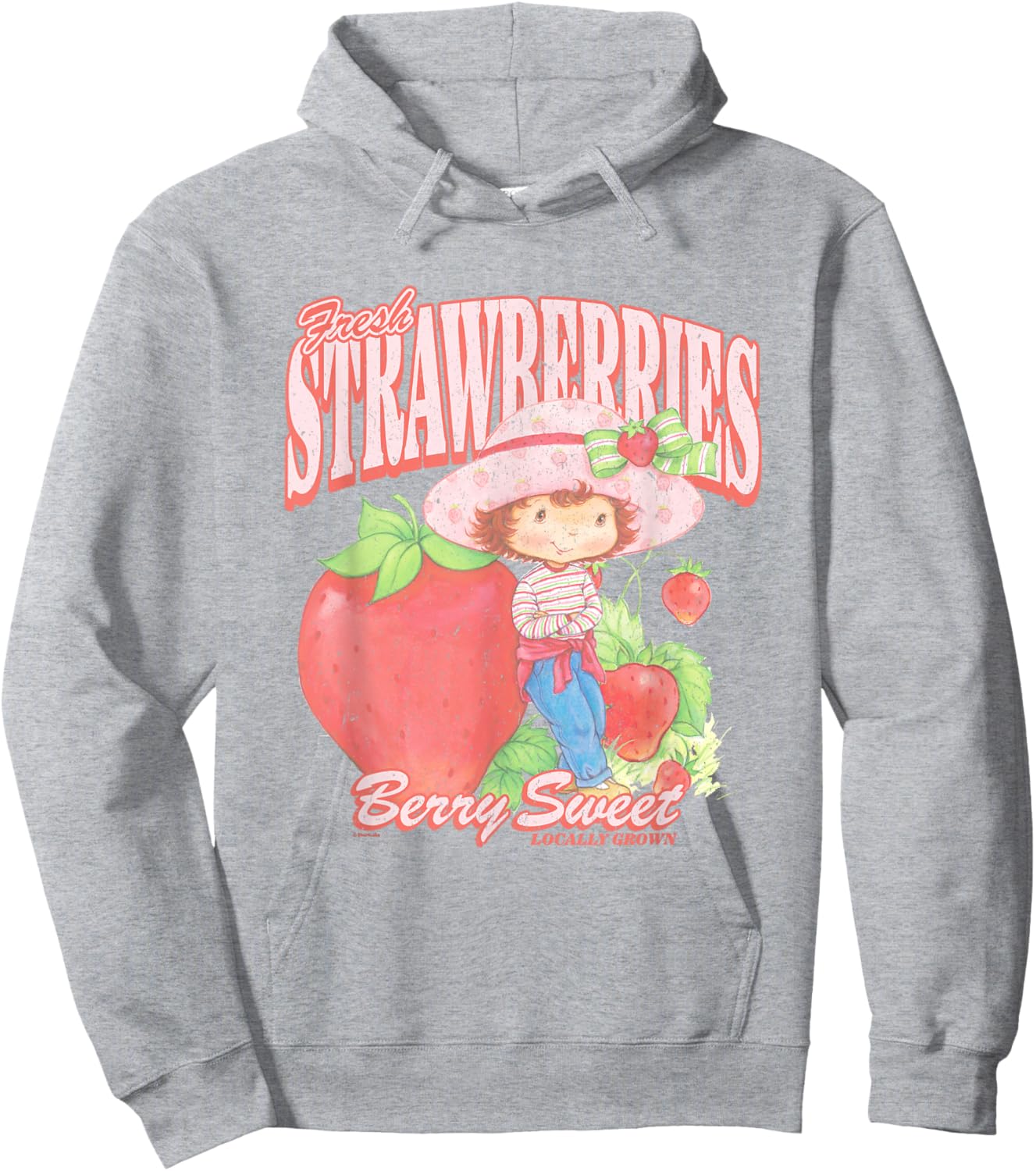 Strawberry Shortcake Fresh Strawberries Berry Sweet Retro Hoodie - Hoodie | Ash