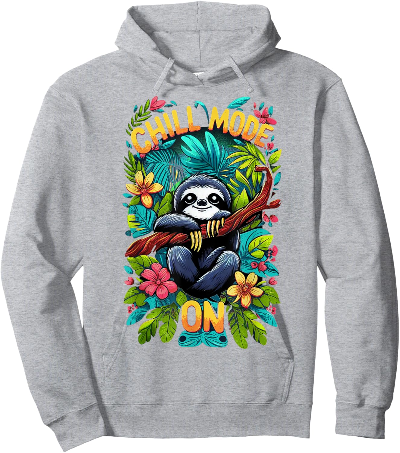 1000 Cute Vintage , White, Small, Short Sleeve, Cartoon, Koala Bear, Cute, Vintage, Chill Mode On Hoodie - Hoodie | Ash