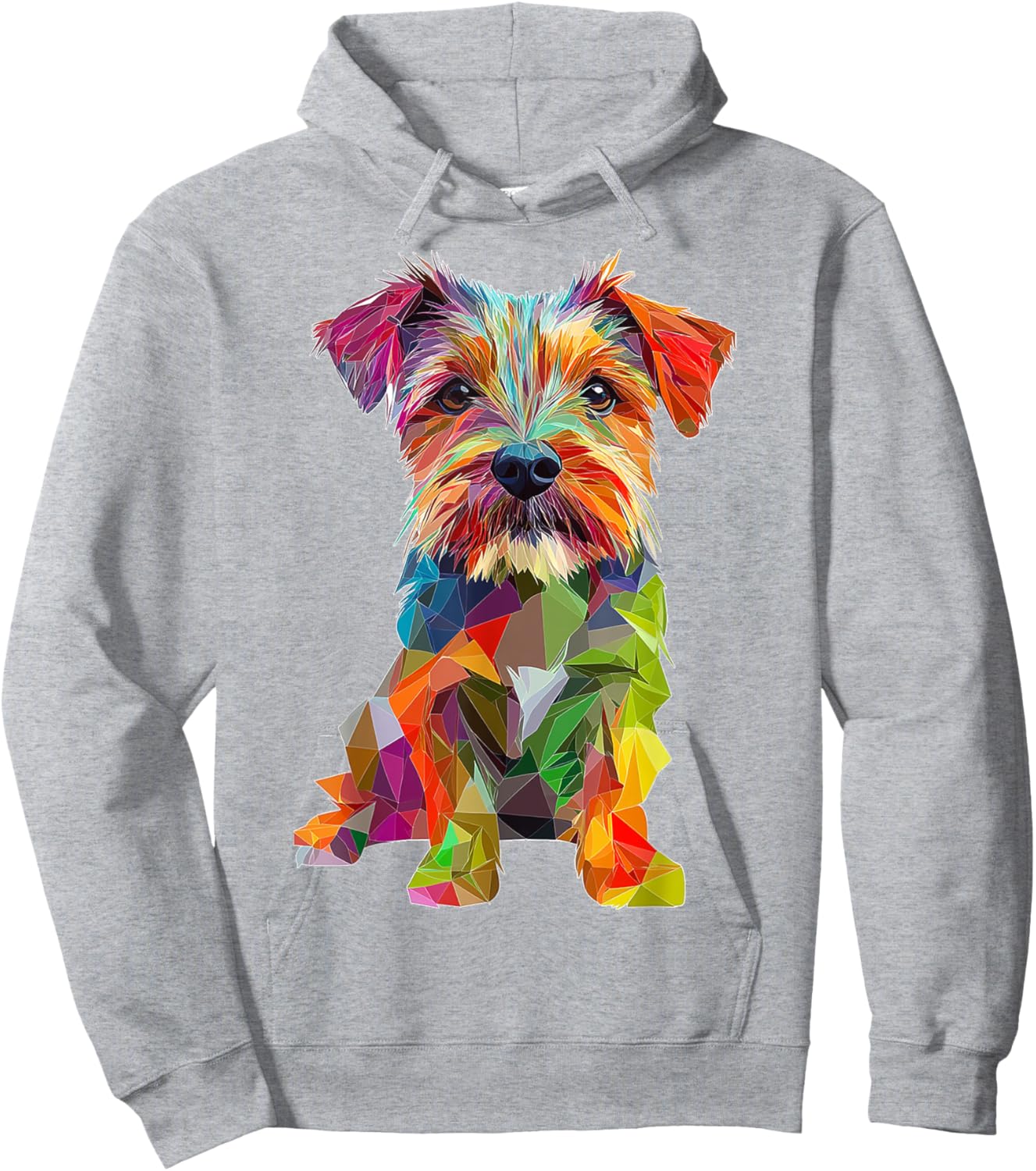 Norfolk Terrier Dog Pet Artwork Colorful Norfolk Terrier Men Women Kids Hoodie - Hoodie | Ash