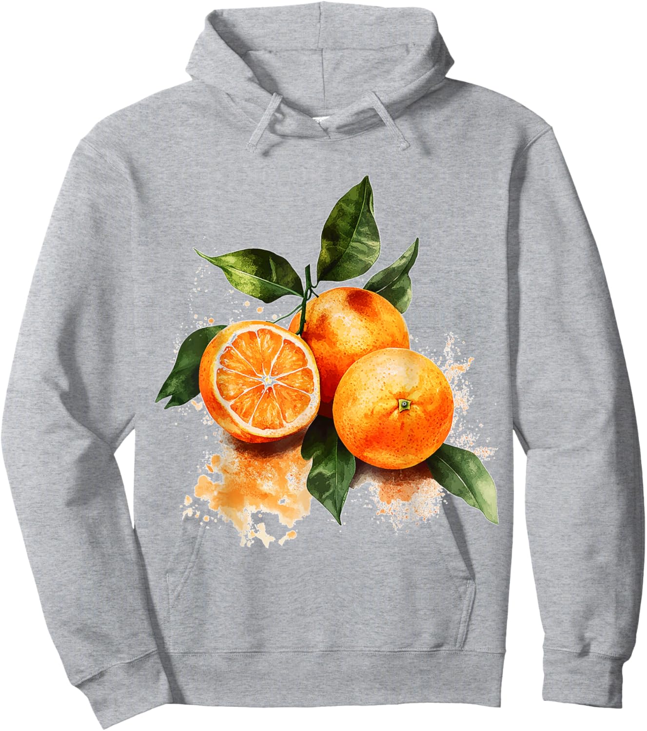 Oranges Fruit Motif Art Oranges Hoodie - Hoodie | Ash