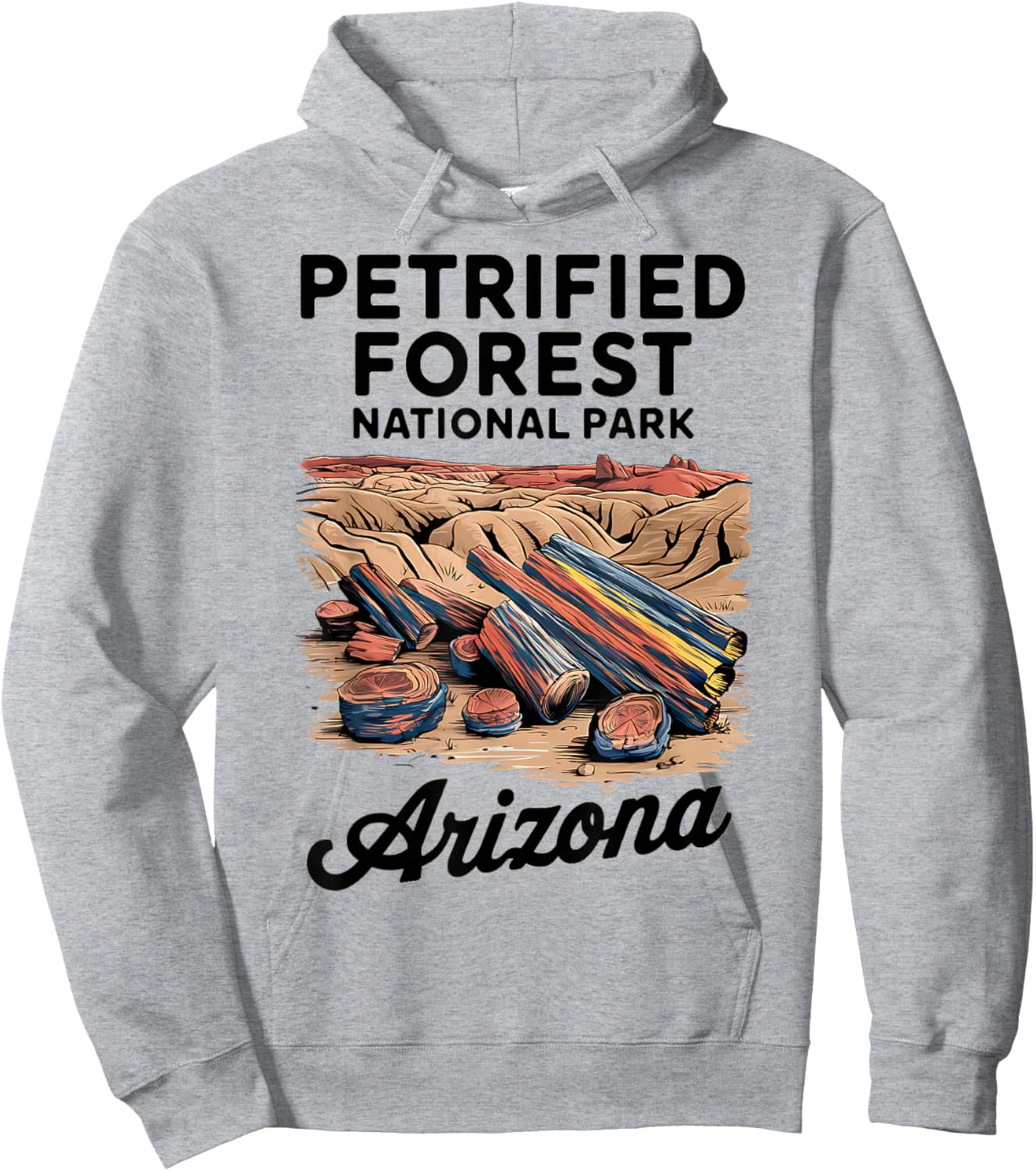 Explore the Beauty of Petrified Forest National Park Arizona Hoodie - Hoodie | Ash