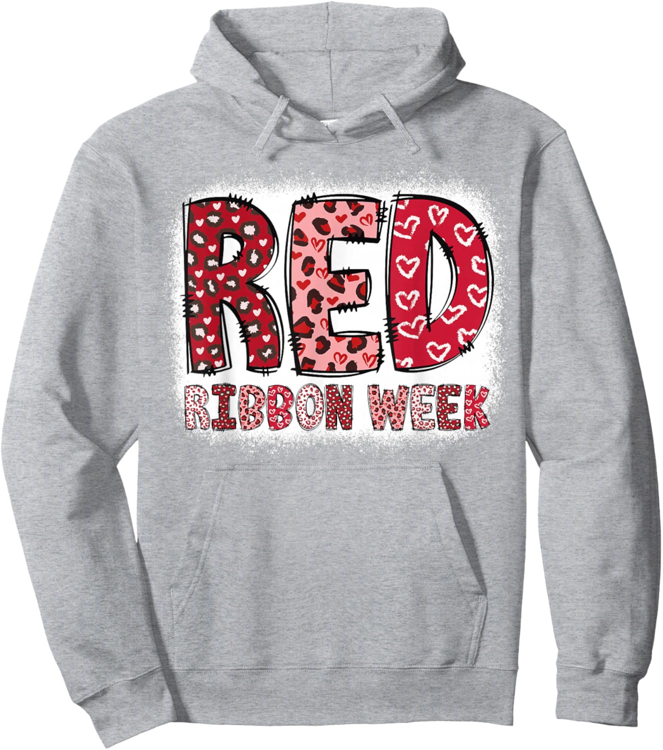 Red Ribbon Week Hoodie - Hoodie | Ash