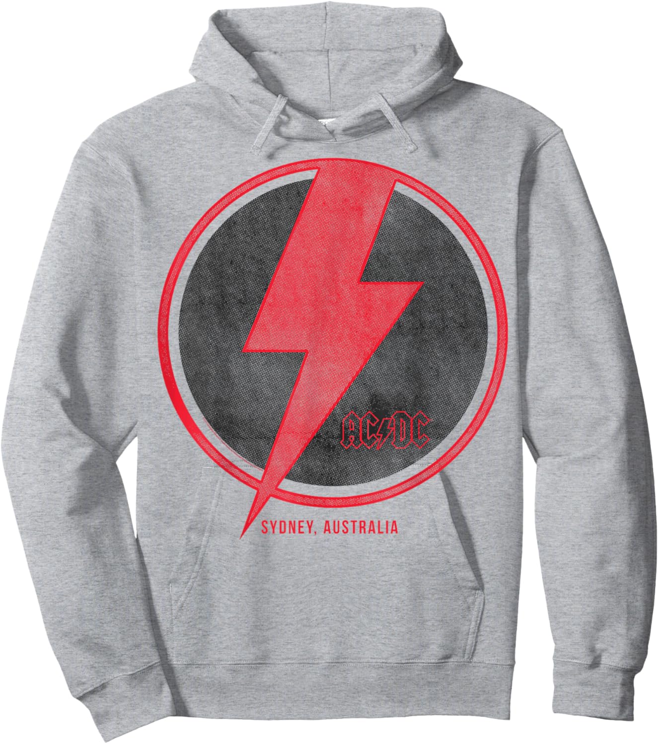 AC/DC - Lightning Bolt - -Adults, -Kids - Grey - Small - Short Sleeve - Classic Fit - Official Collection Hoodie - Hoodie | Ash