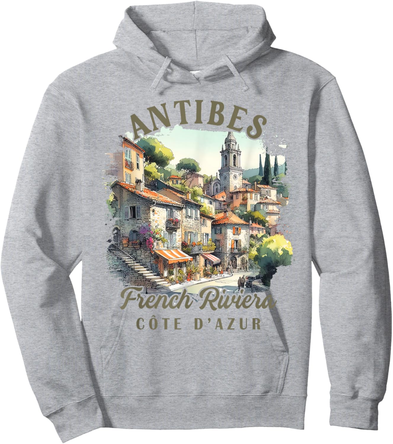 Antibes Traveling French Riviera Cote d'Azur Trip Souvenir Hoodie - Hoodie | Ash