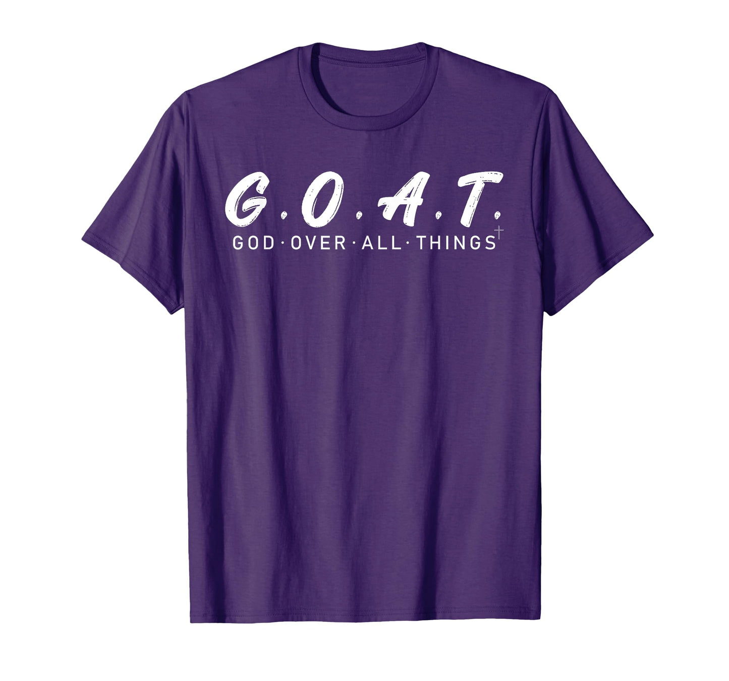 G.O.A.T God Over All Thing Black And White T-Shirt