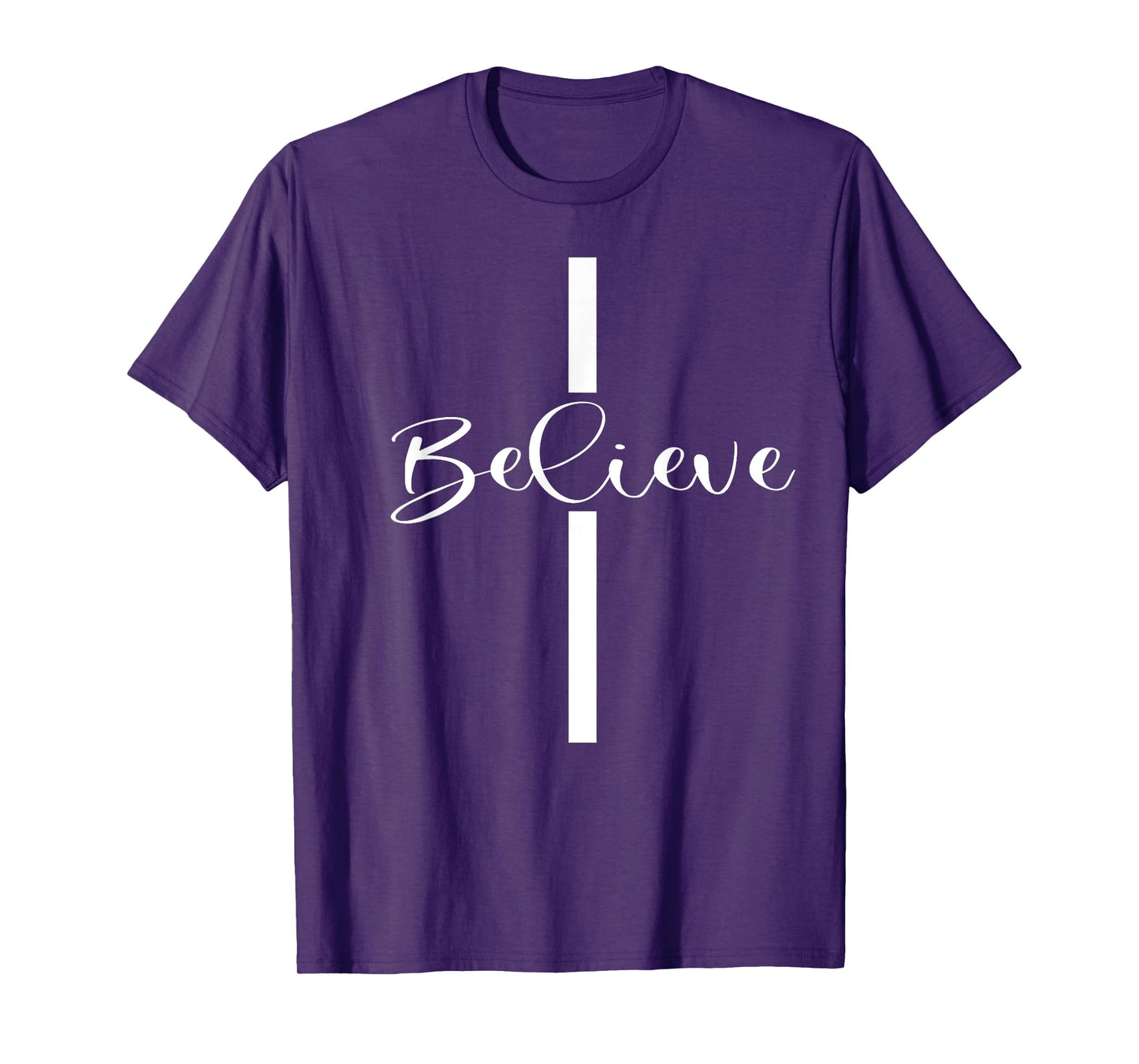 Believe Christian Cross Jesus Christ Christians Men Women T-Shirt