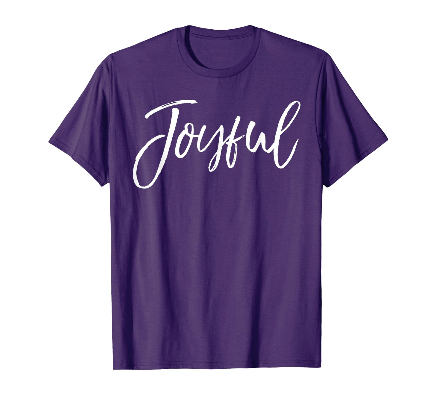 Joyful Shirt Calligraphy Script Joy Vintage Christian Tee T-Shirt