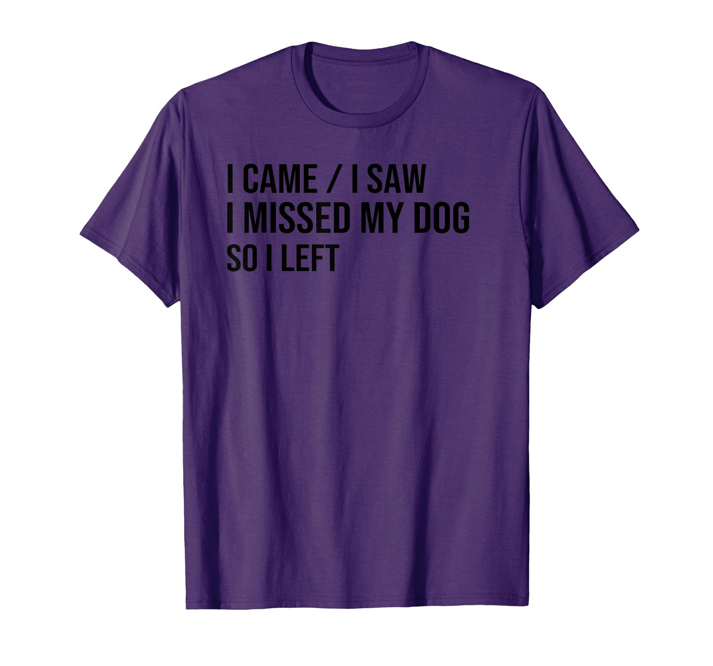 i came i saw i missed my dog so i left, dog lover dog owner T-Shirt