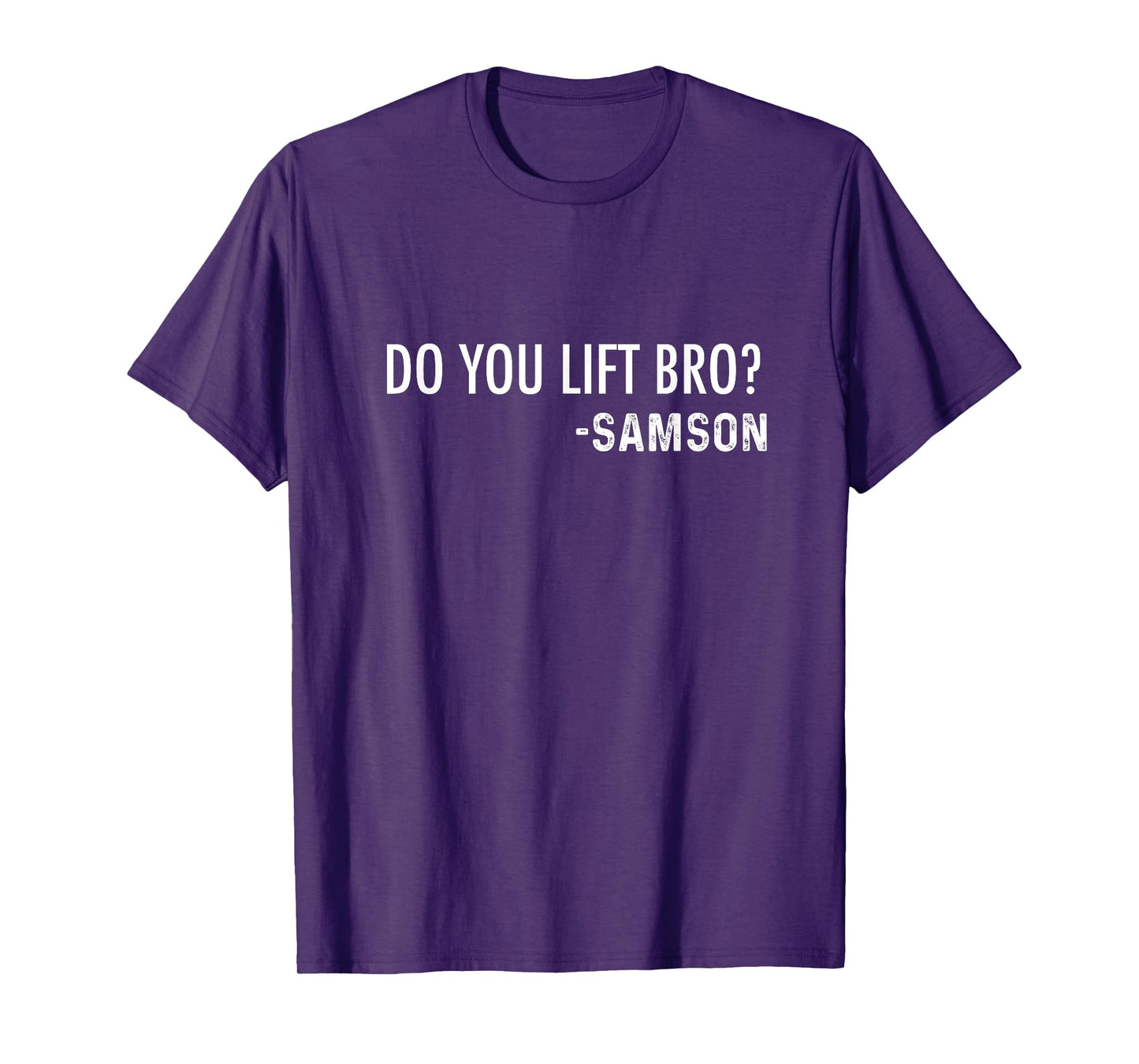 Do You Lift Bro? -Samson | Funny Christian Bible Joke T-Shirt