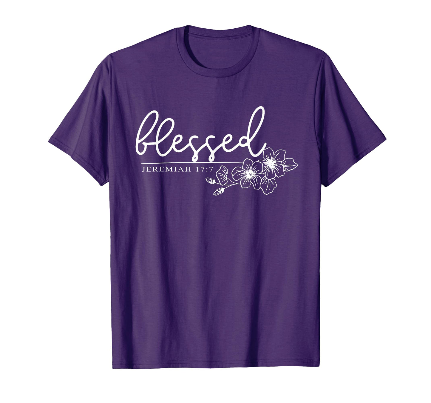 Blessed Jeremiah 17:7, Women Christian Faith, Bible Verse T-Shirt
