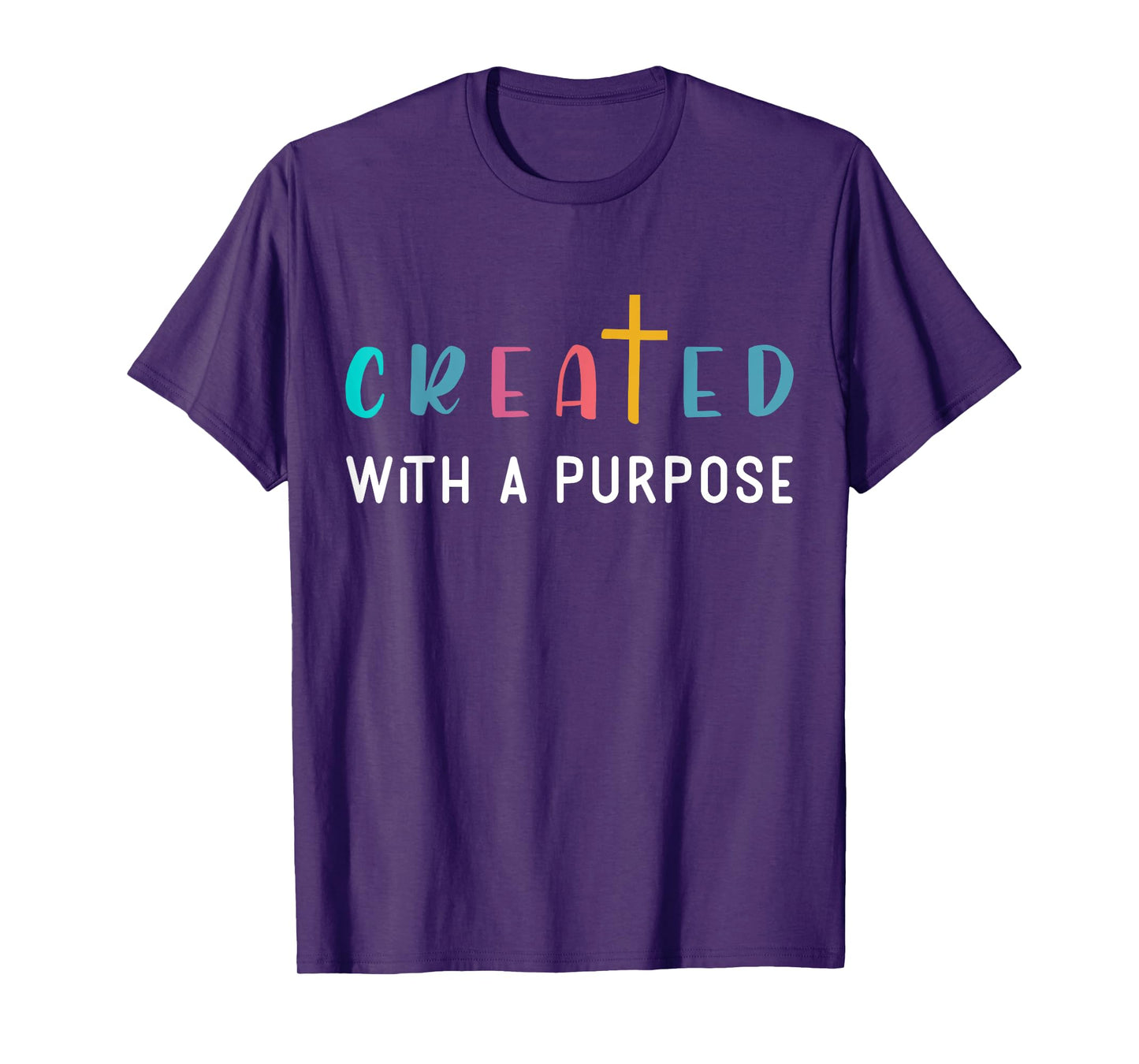 Created with a Purpose Kids Jesus Toddler Christian Kids T-Shirt