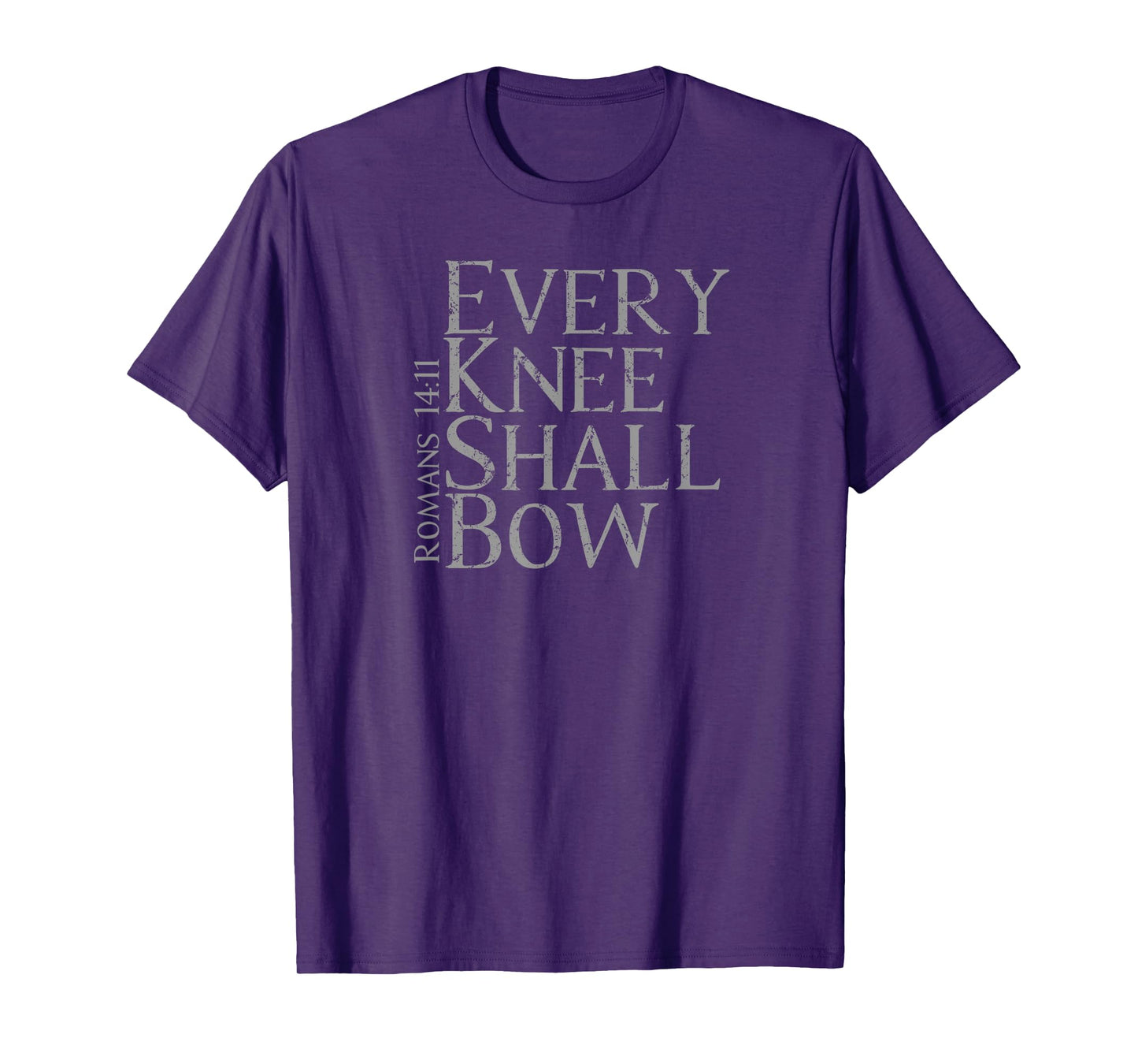 EVERY KNEE SHALL BOW | Christian Bible Verse Design T-Shirt