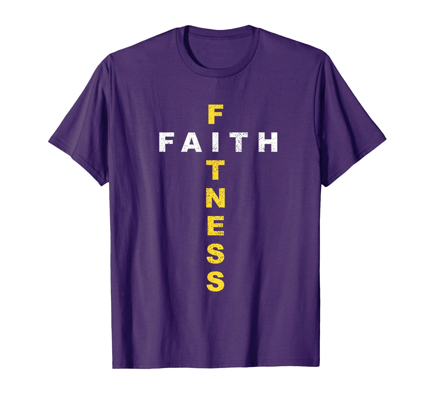 Active-Faith Mens Fitness Cross Christian Workout Modern Gym T-Shirt