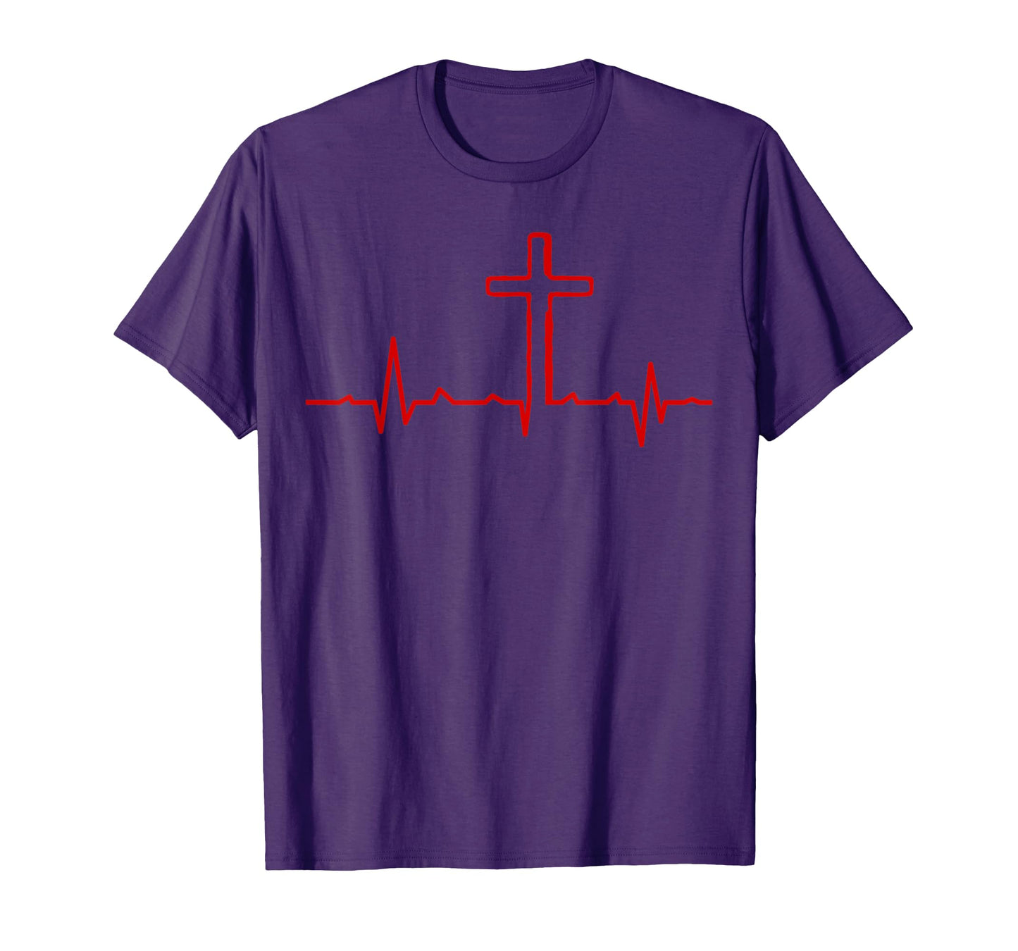 Cross Heartbeat Christian Faith T-Shirt