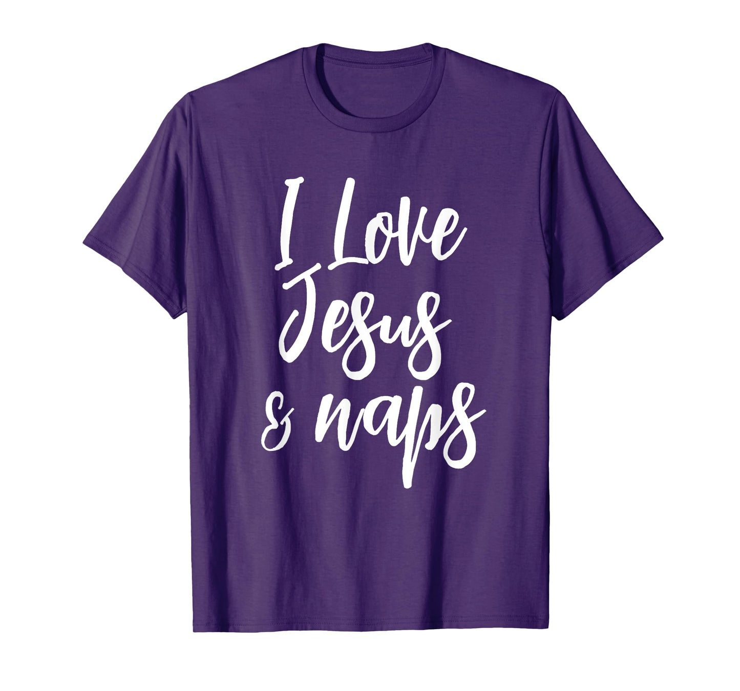 Inspirational I Love Jesus And Naps T-shirt Fun Faith Tee T-Shirt