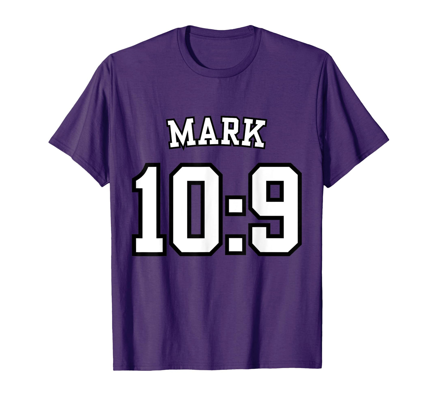 Mark 10:9 Sports Jersey Christian Scripture Design T-Shirt