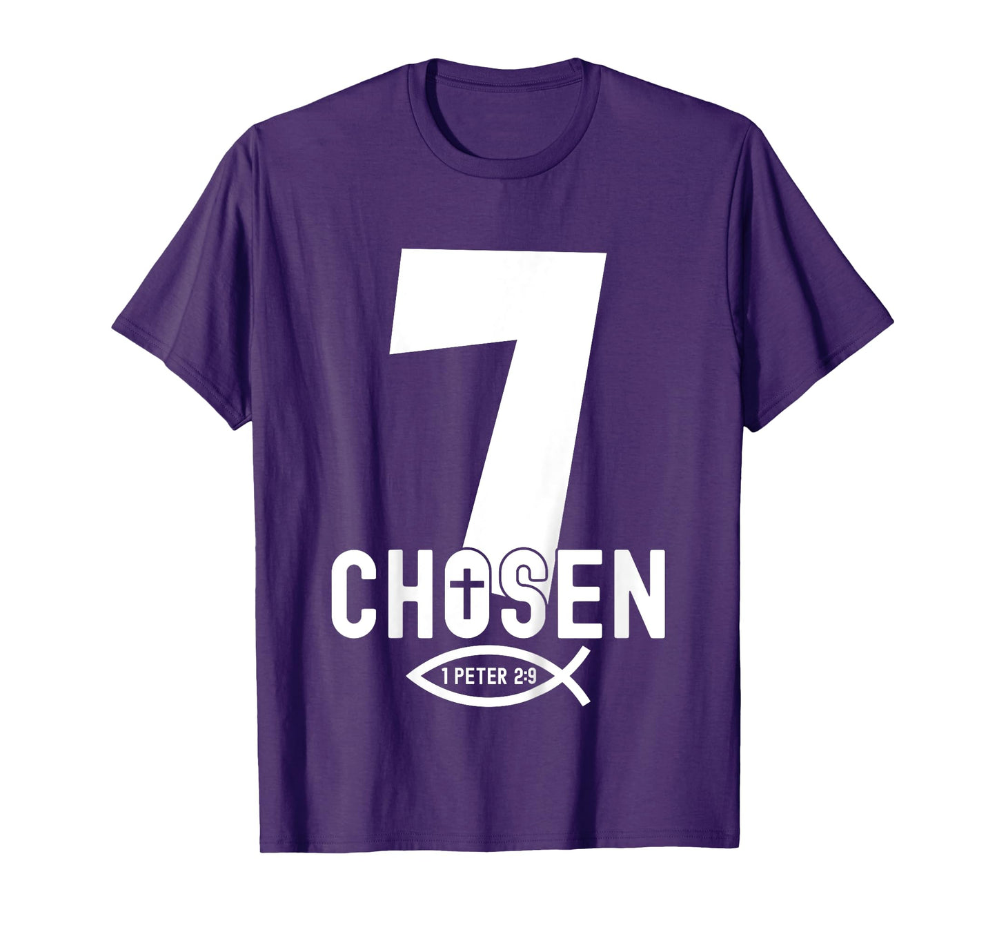 Religious Chosen 7 Years Jesus 7TH Birthday T-Shirt