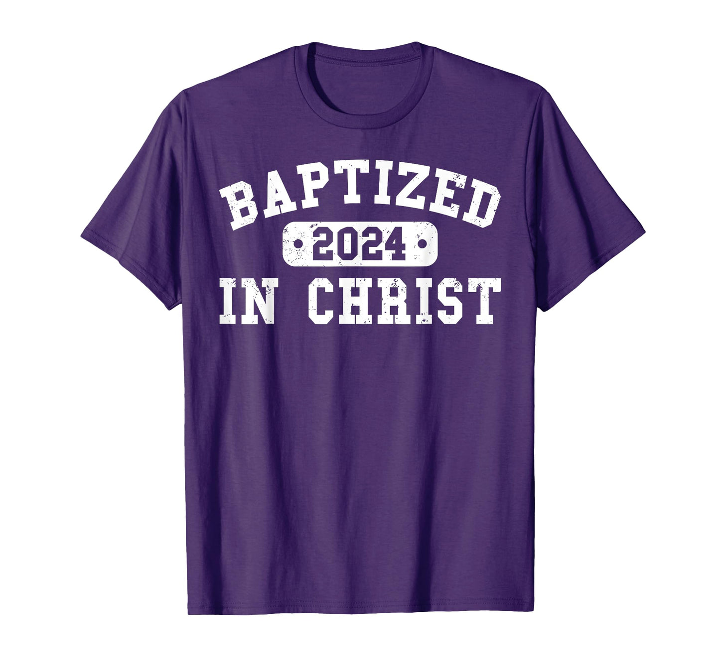 Baptized 2024 Christian Water Baptism Church Group Christ T-Shirt