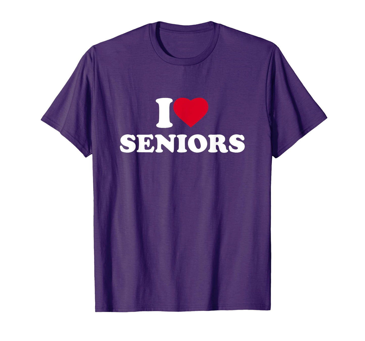 I Love Heart Seniors Lover T-Shirt