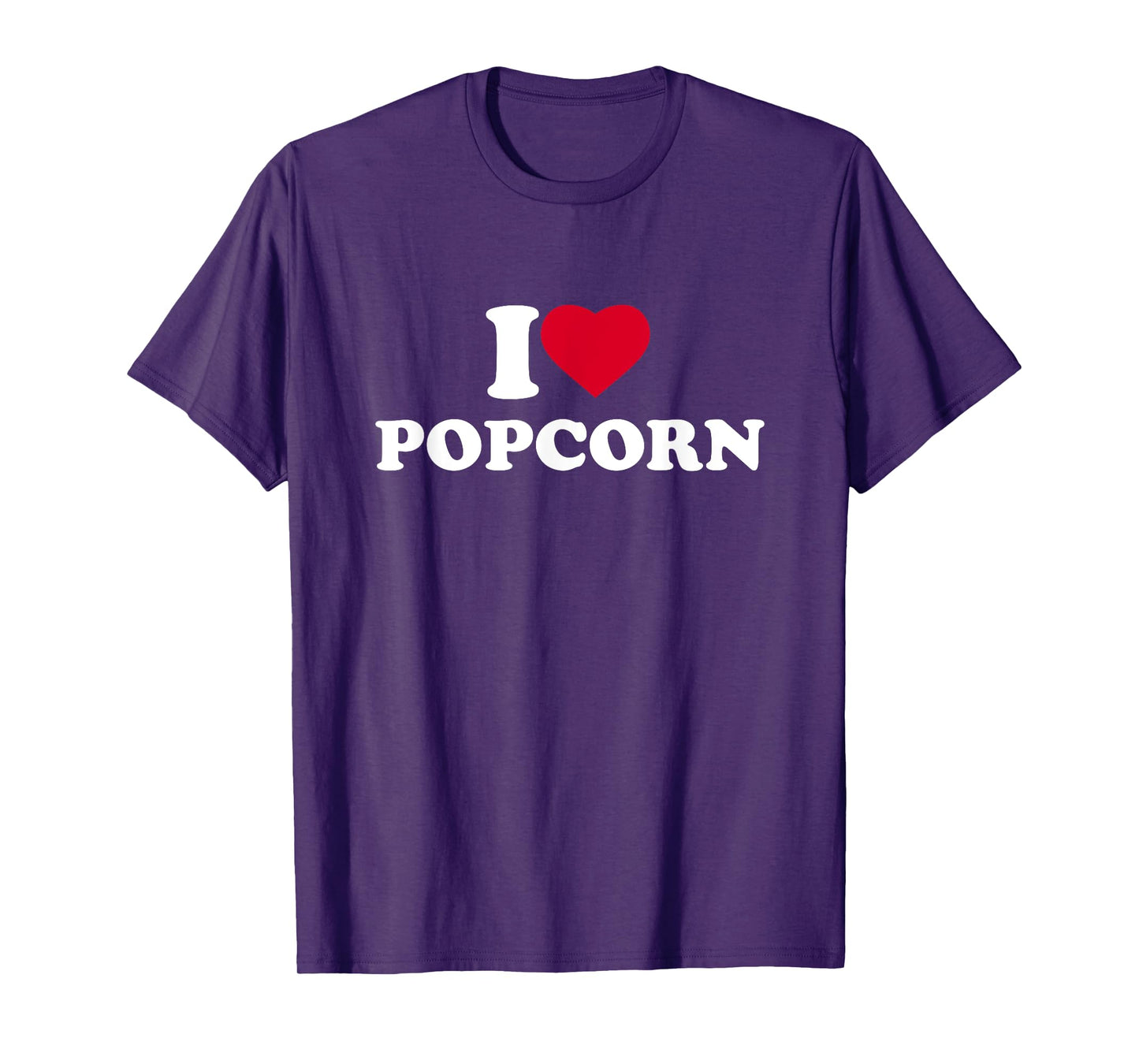 I Love Heart Popcorn Lover T-Shirt
